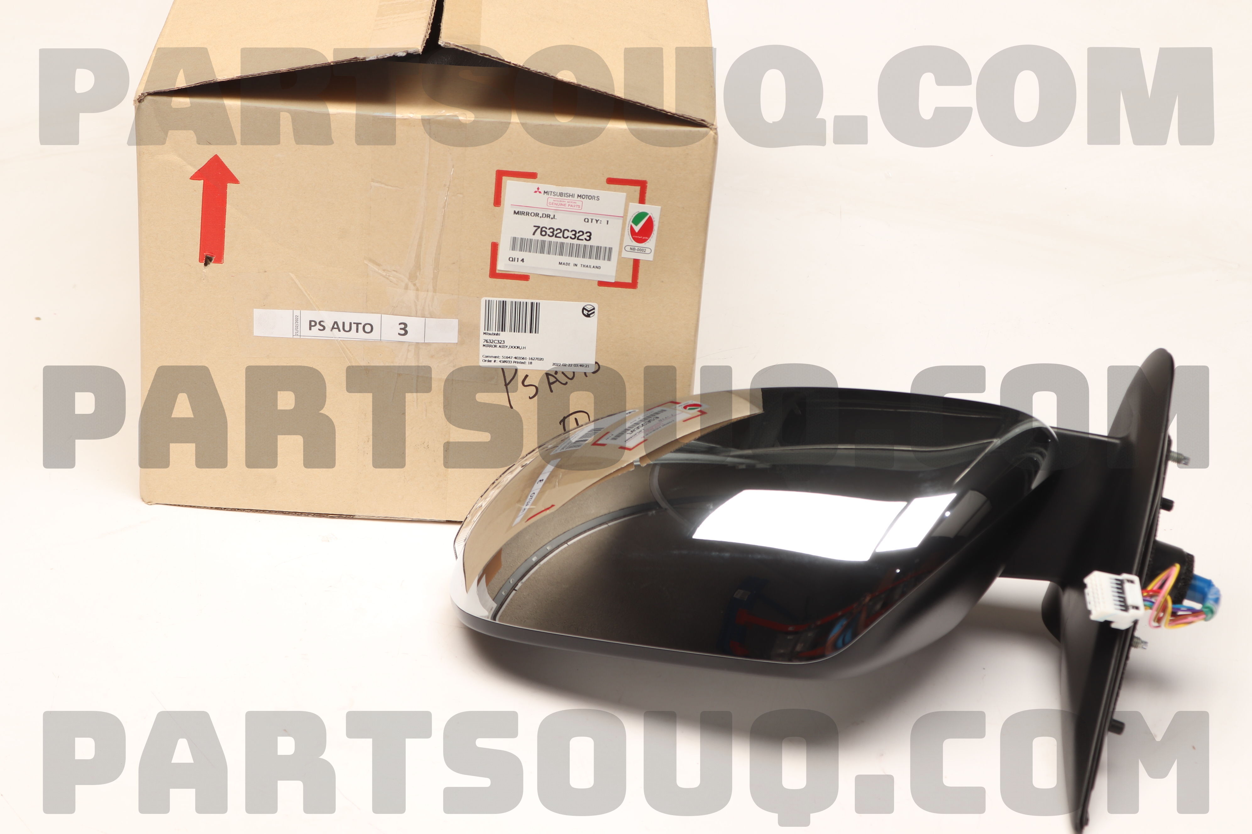 MIRROR ASSY,DOOR,LH 7632C323 | Mitsubishi Parts | PartSouq