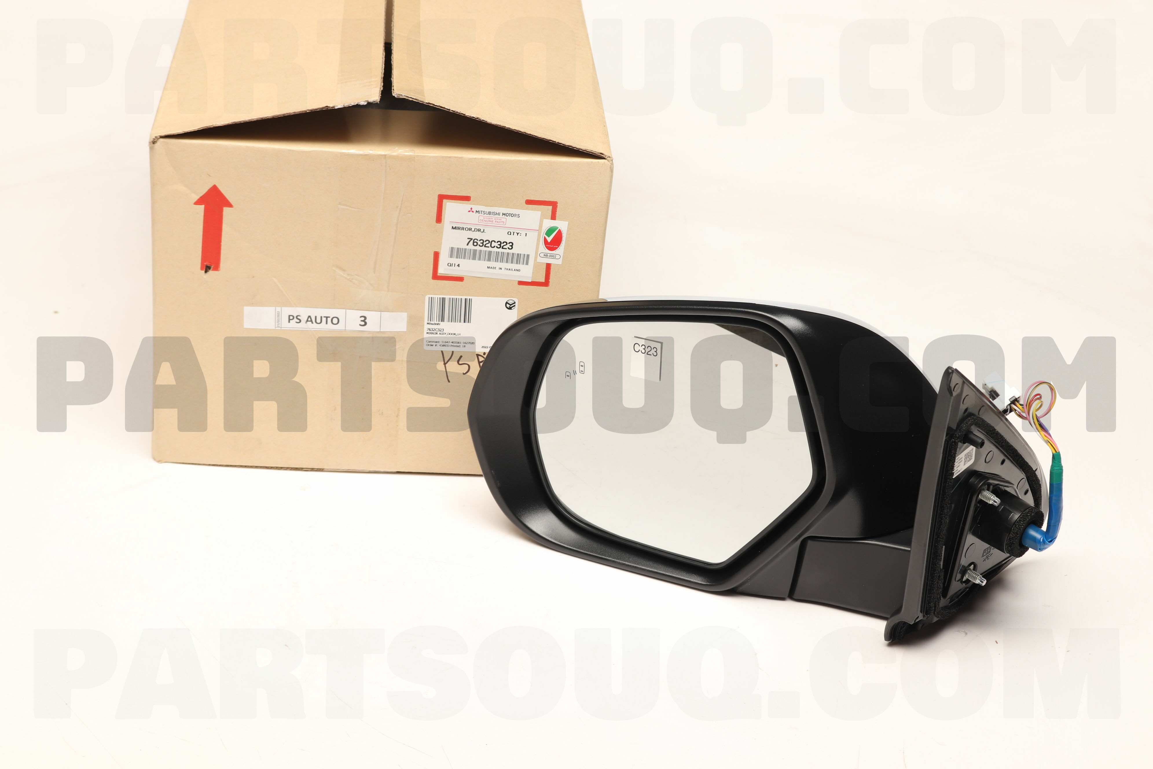 MIRROR ASSY,DOOR,LH 7632C323 | Mitsubishi Parts | PartSouq