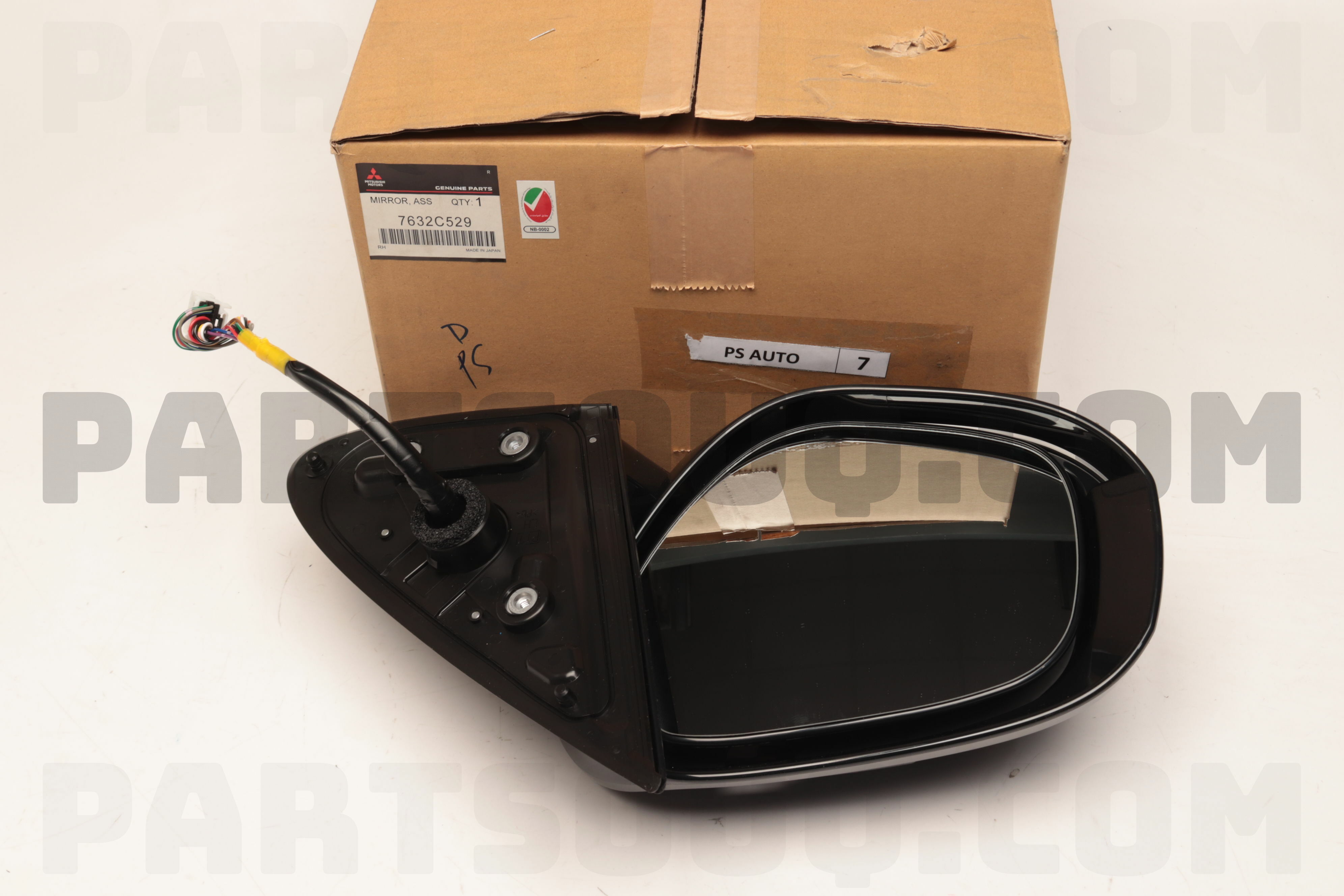 MIRROR ASSY,DOOR,LH 7632C529 | Mitsubishi Parts | PartSouq