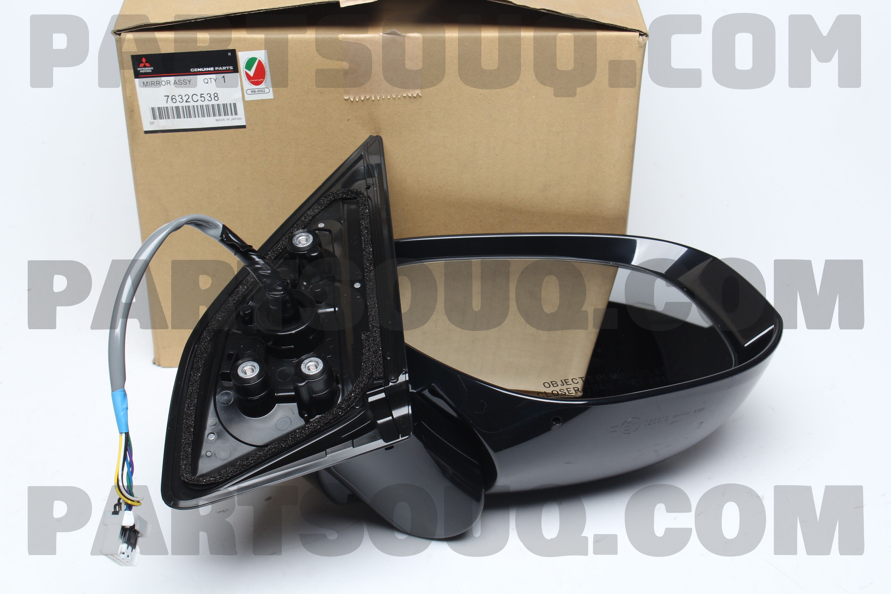 MIRROR ASSY,DOOR,RH 7632C538 | Mitsubishi Parts | PartSouq