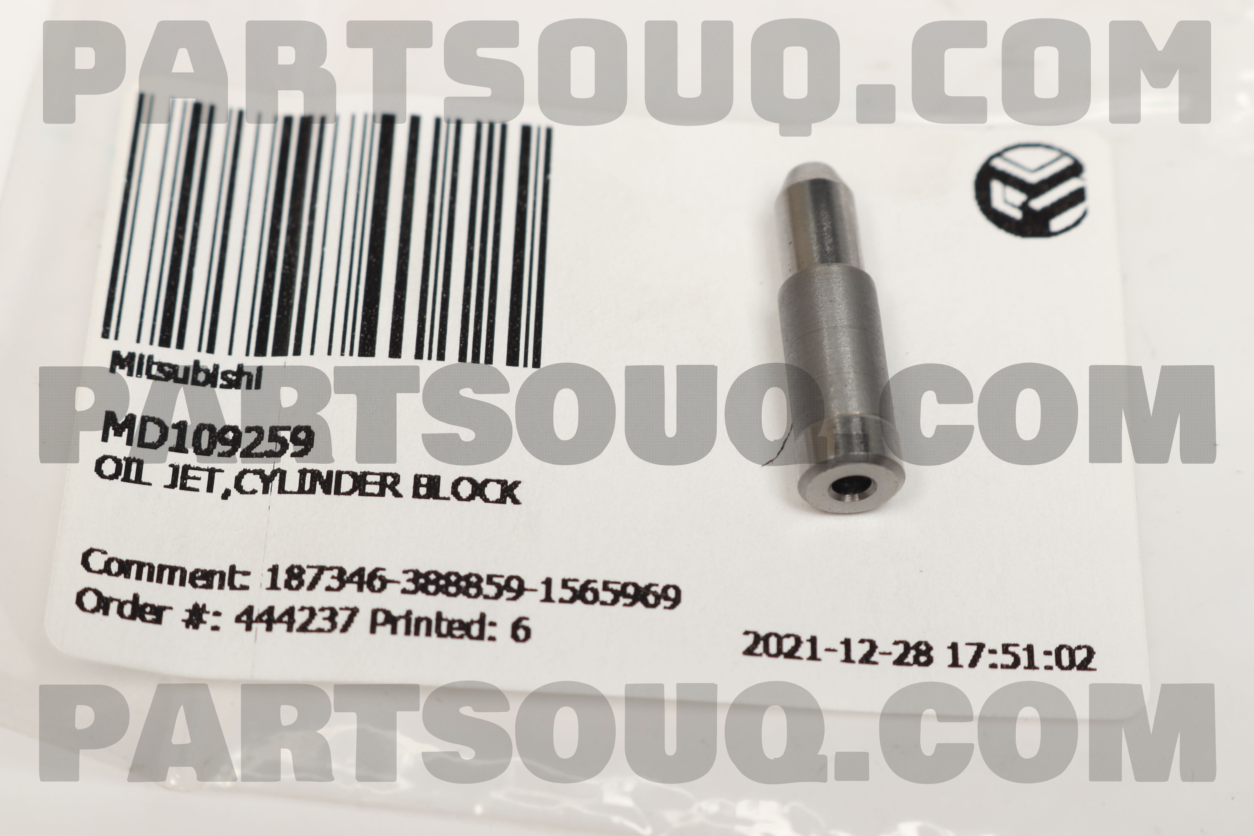 OIL JET,CYLINDER BLOCK MD109259 | Mitsubishi Parts | PartSouq