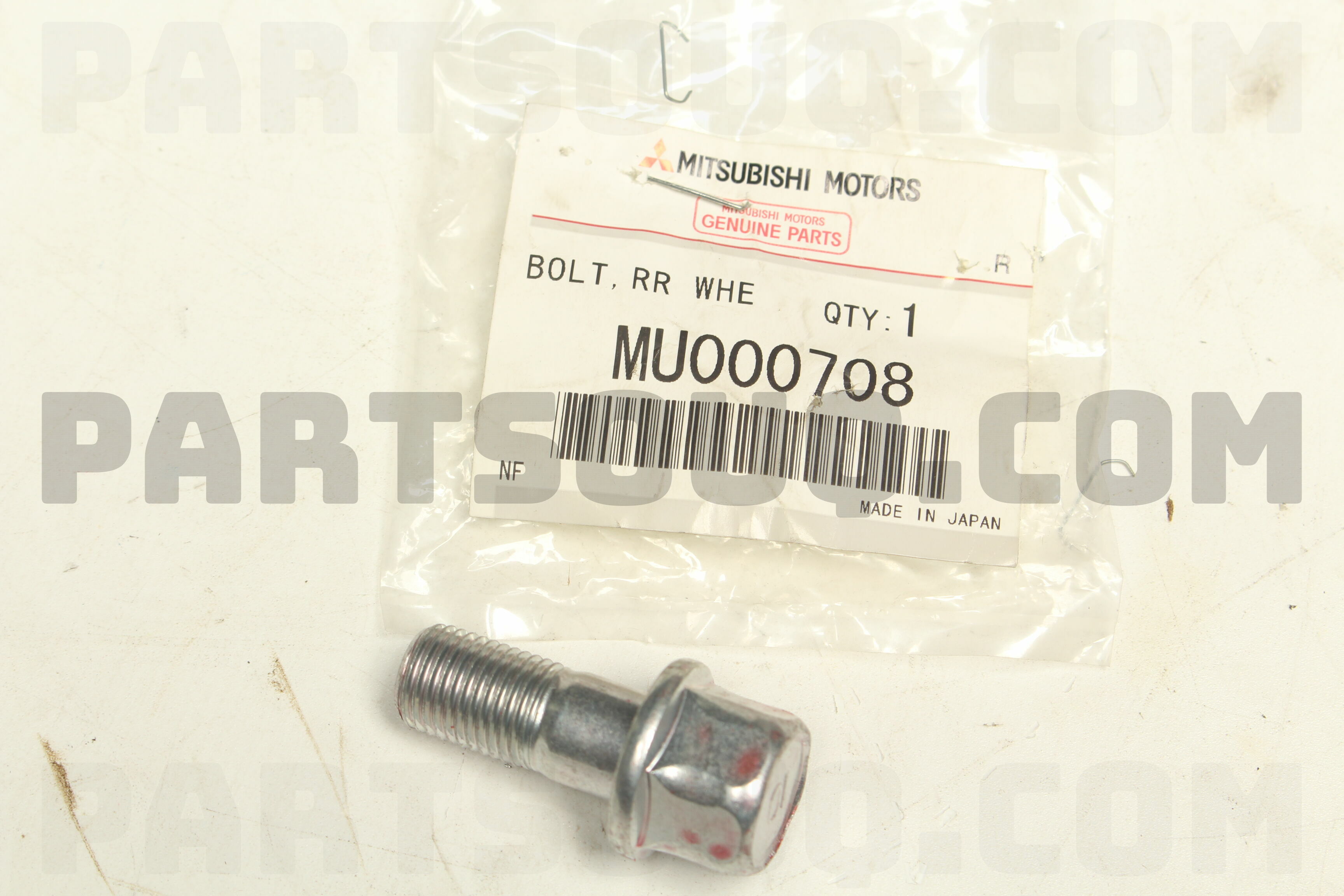 BOLT,RR WHEEL HUB MU000708 | Mitsubishi Parts | PartSouq
