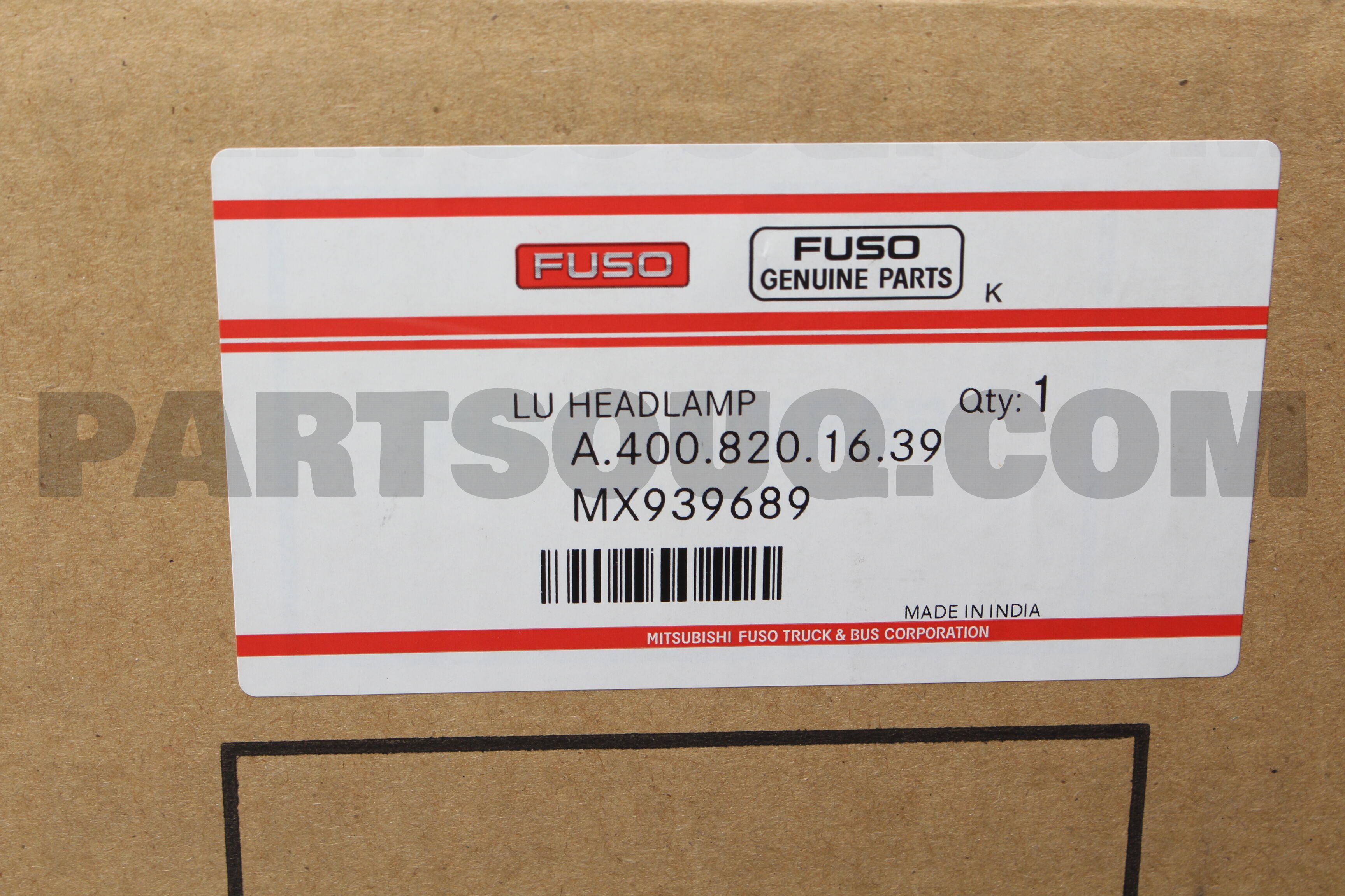 HEADLAMP ASSY,RH MX939689 | FUSO Parts | PartSouq