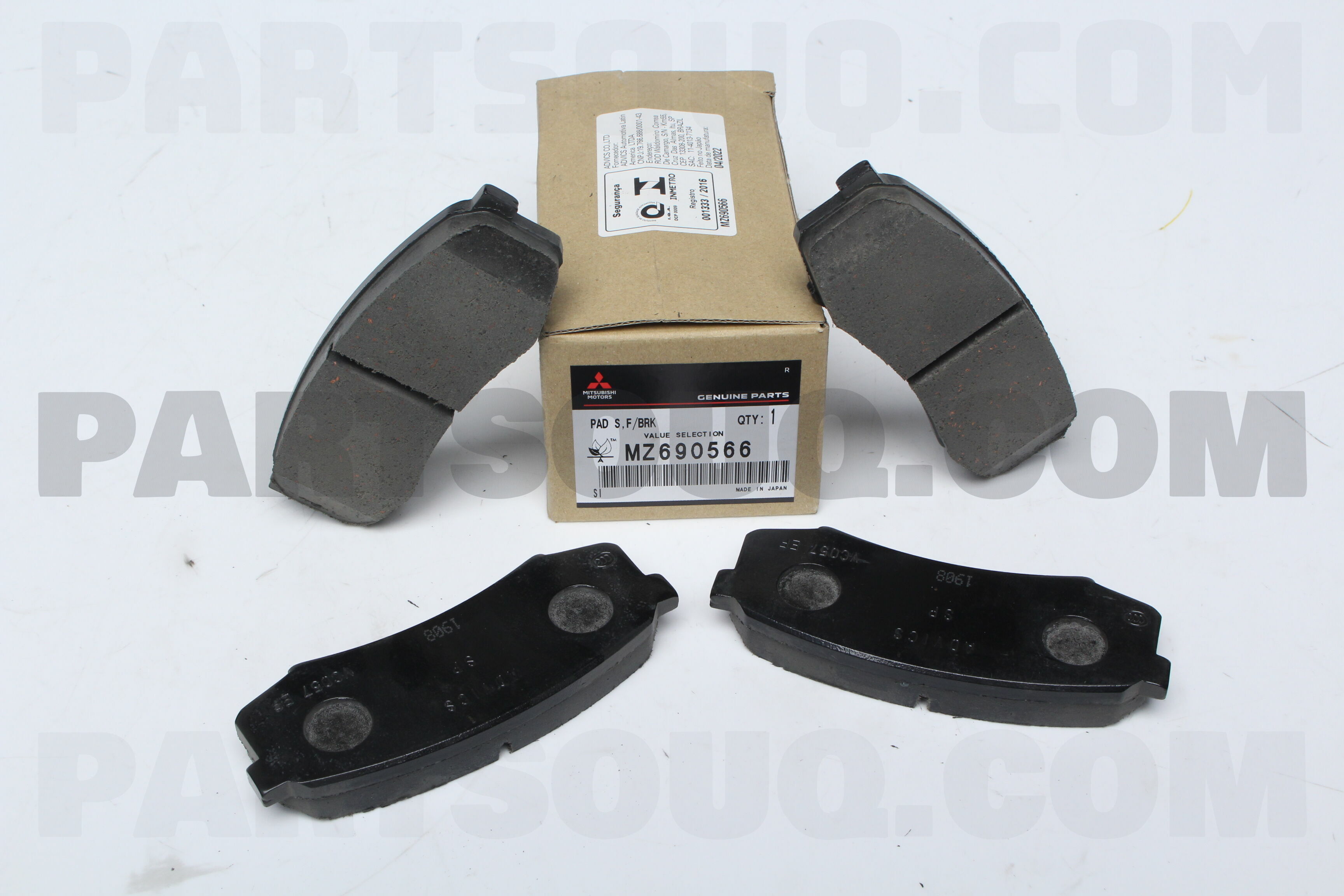 PAD SET,FR BRAKE MZ690566 | Mitsubishi Parts | PartSouq