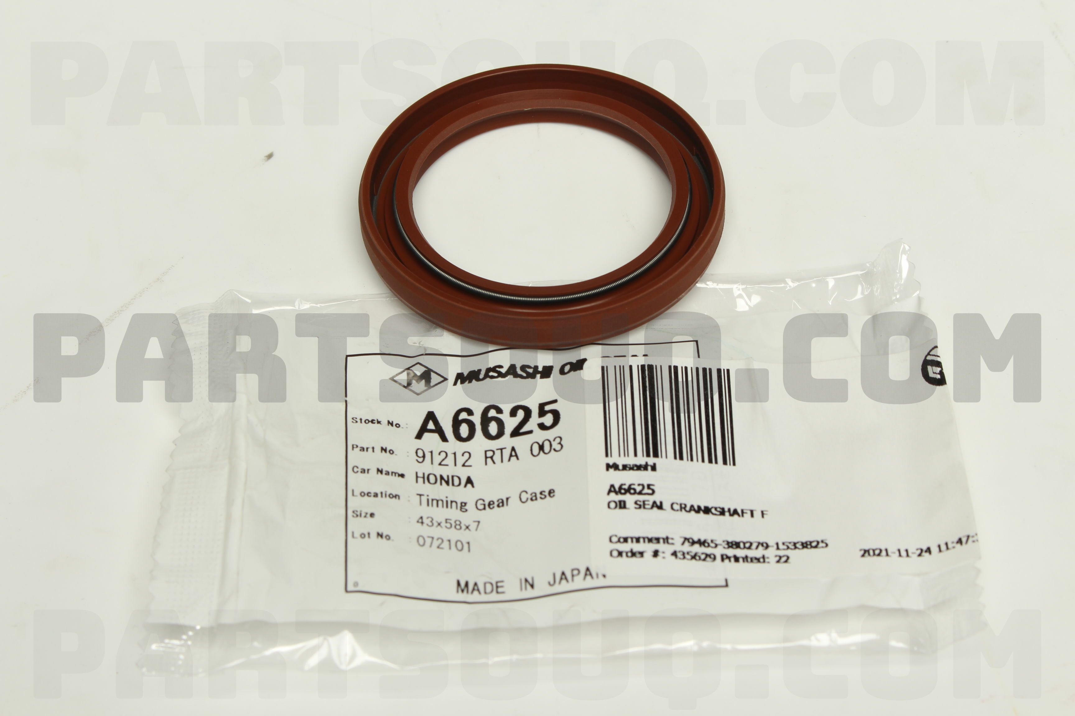 スーパーセール 半額 | A6625 F CRANKSHAFT SEAL OIL Musashi PartSouq | Parts トップス