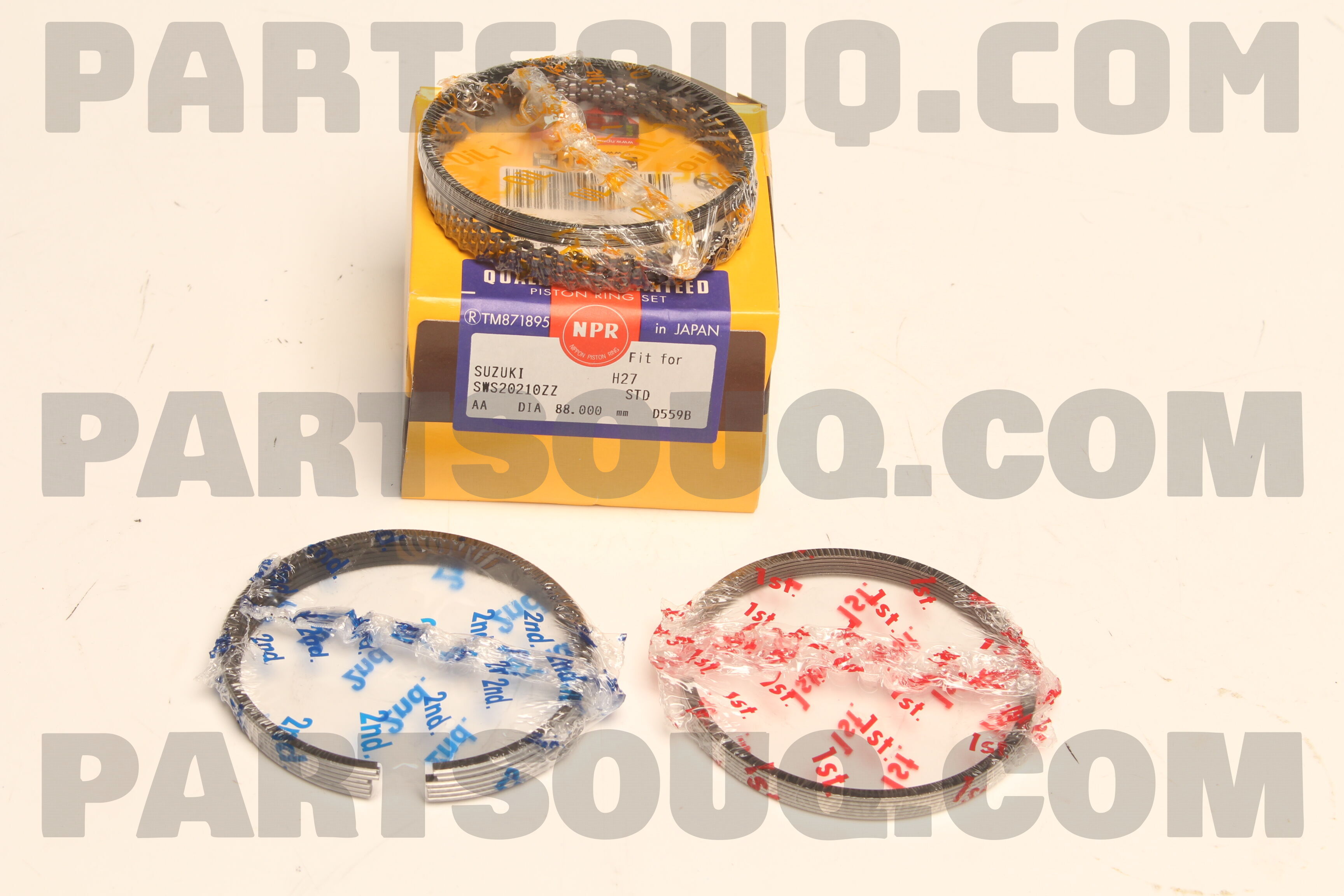thumbnail image 2 of NPR Piston Ring Sets (Set Of 4) – For Isuzu NPR 4HE1 4.8L Diesel 1998-2004, OE Spec, Direct Replacement 2 of 4