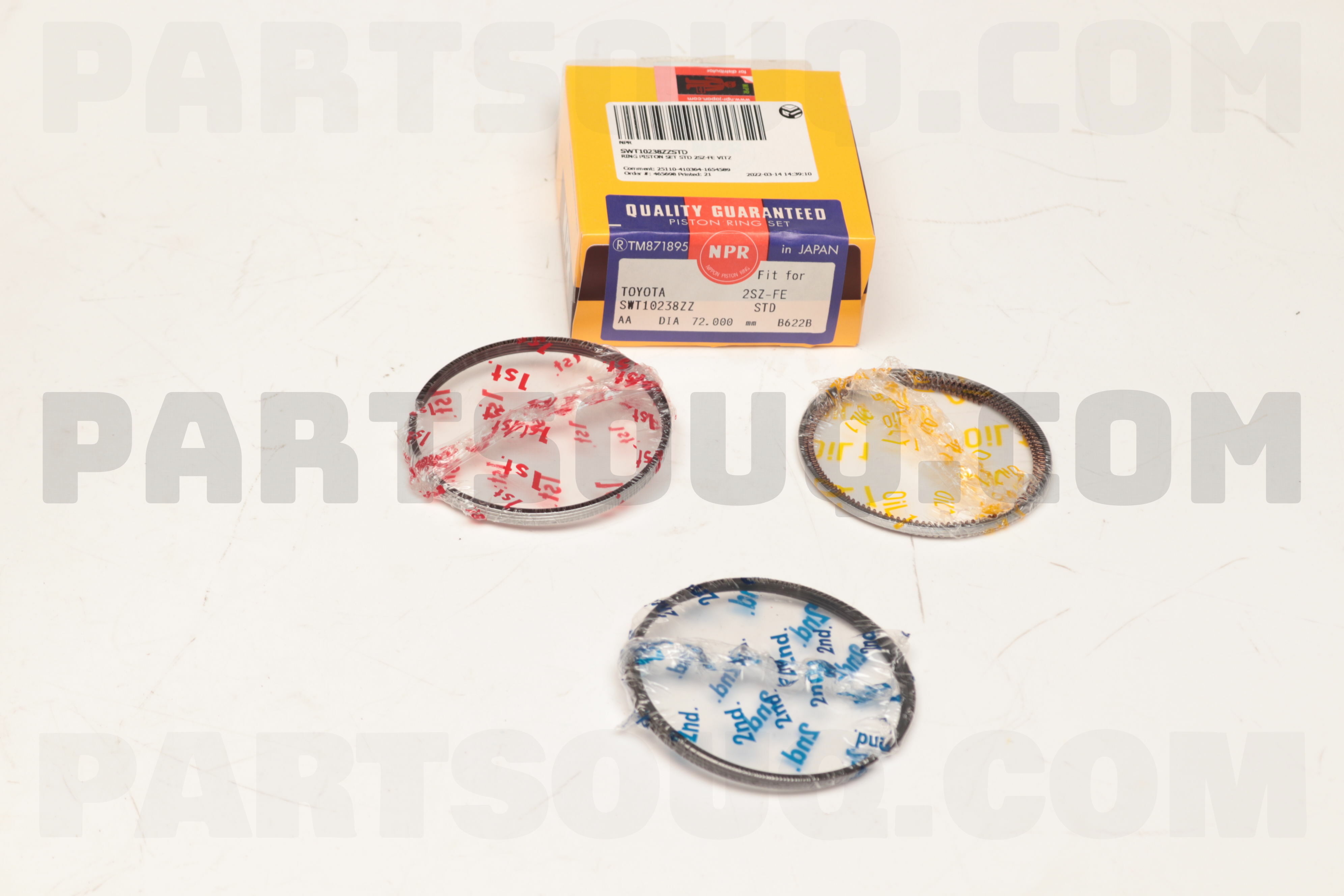 RING SET, PISTON 1301123073 | Toyota Parts | PartSouq