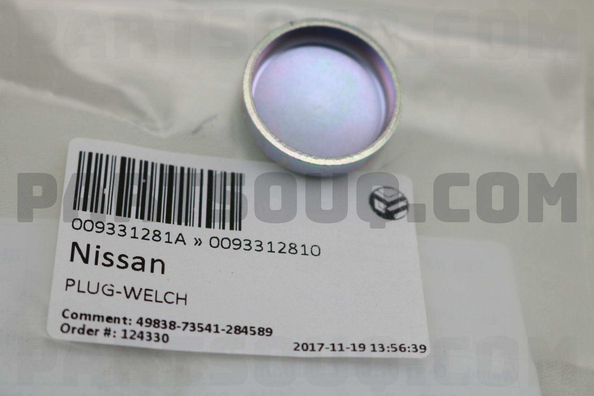 PLUG-WELCH 0093312810 | Nissan Parts | PartSouq