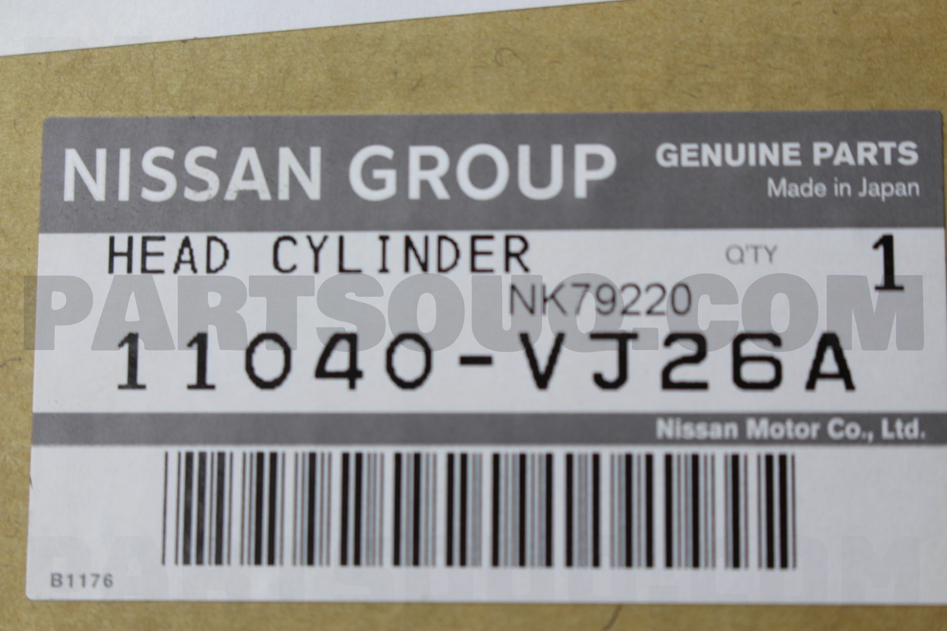 HEAD ASSY-CYLINDER 11040VJ26A | Nissan Parts | PartSouq