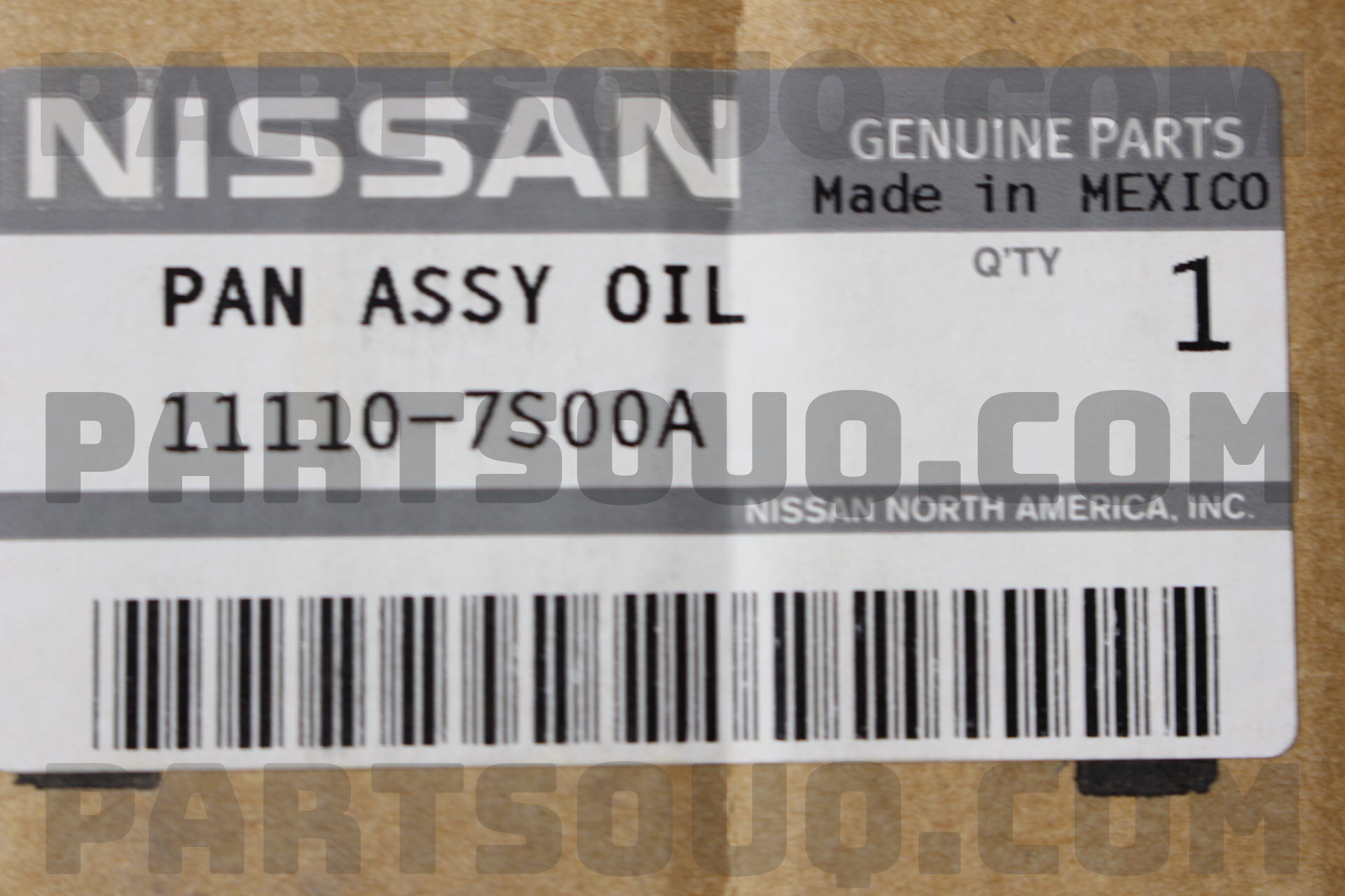 PAN ASSY-OIL 111107S00A | Nissan Parts | PartSouq