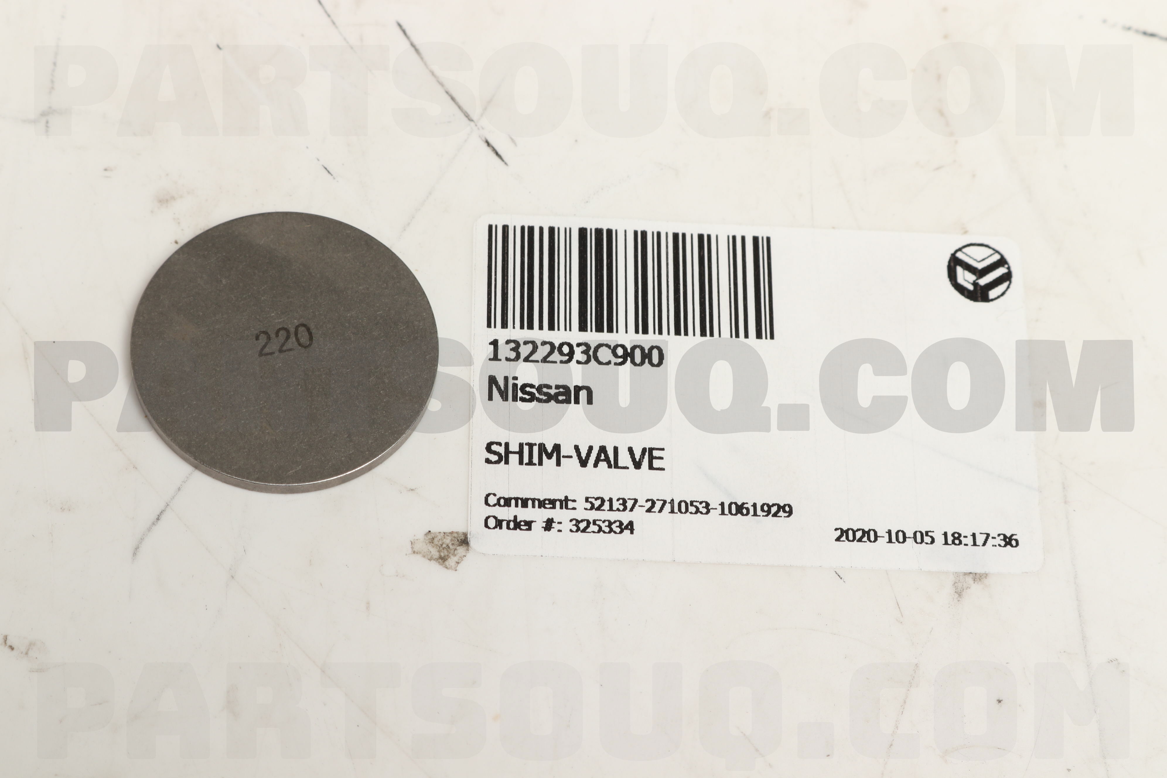 SHIM-VALVE 132293C900 | Nissan Parts | PartSouq
