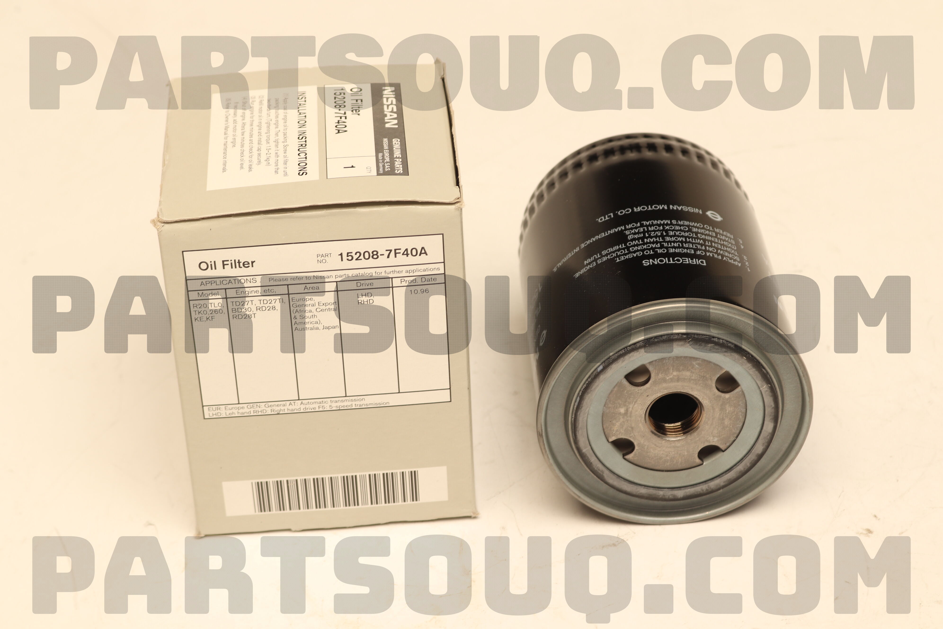FILTER ASSY-OIL 152087F40A | Nissan Parts | PartSouq