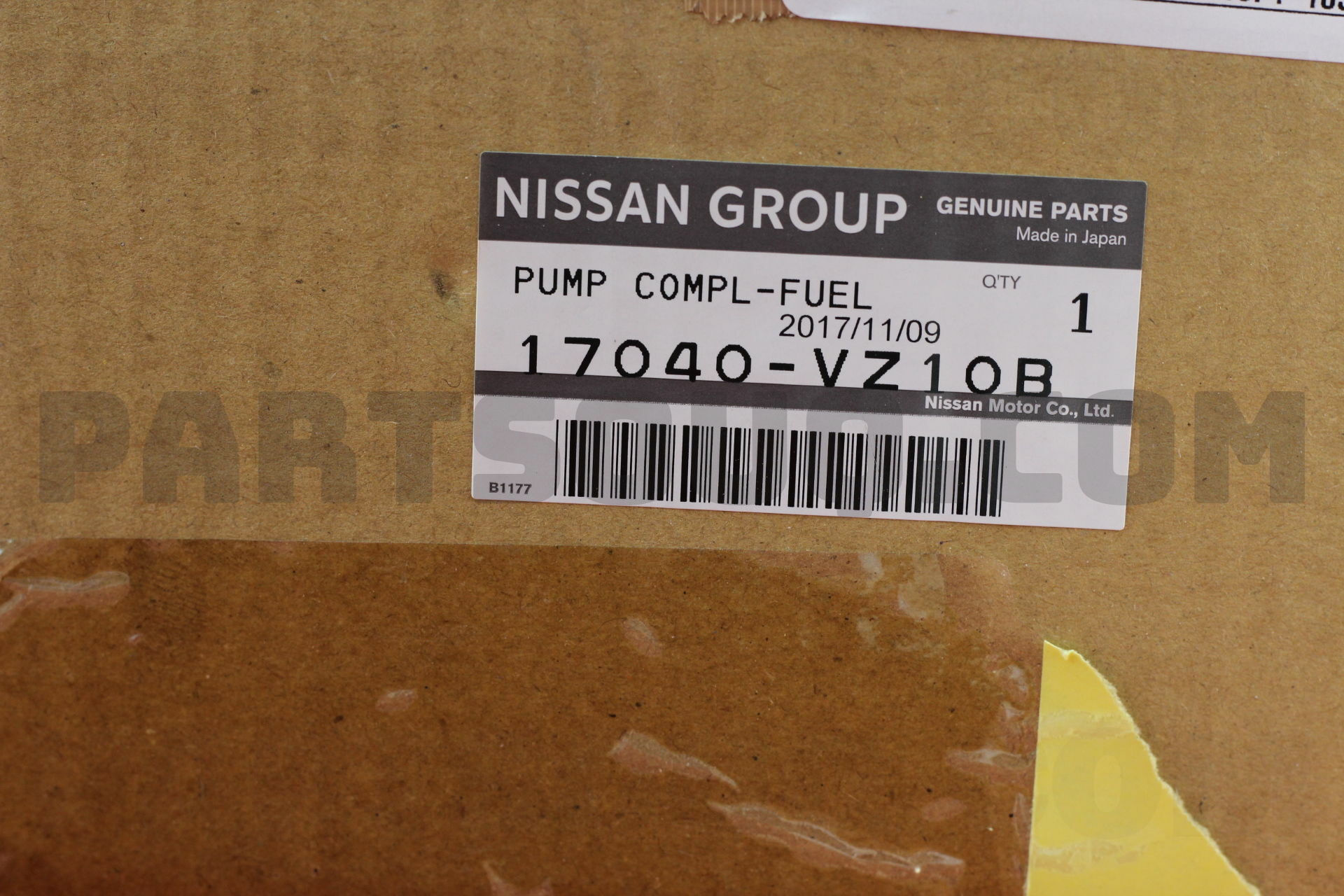 17040VZ10B Nissan PUMP COMPL-FUEL
