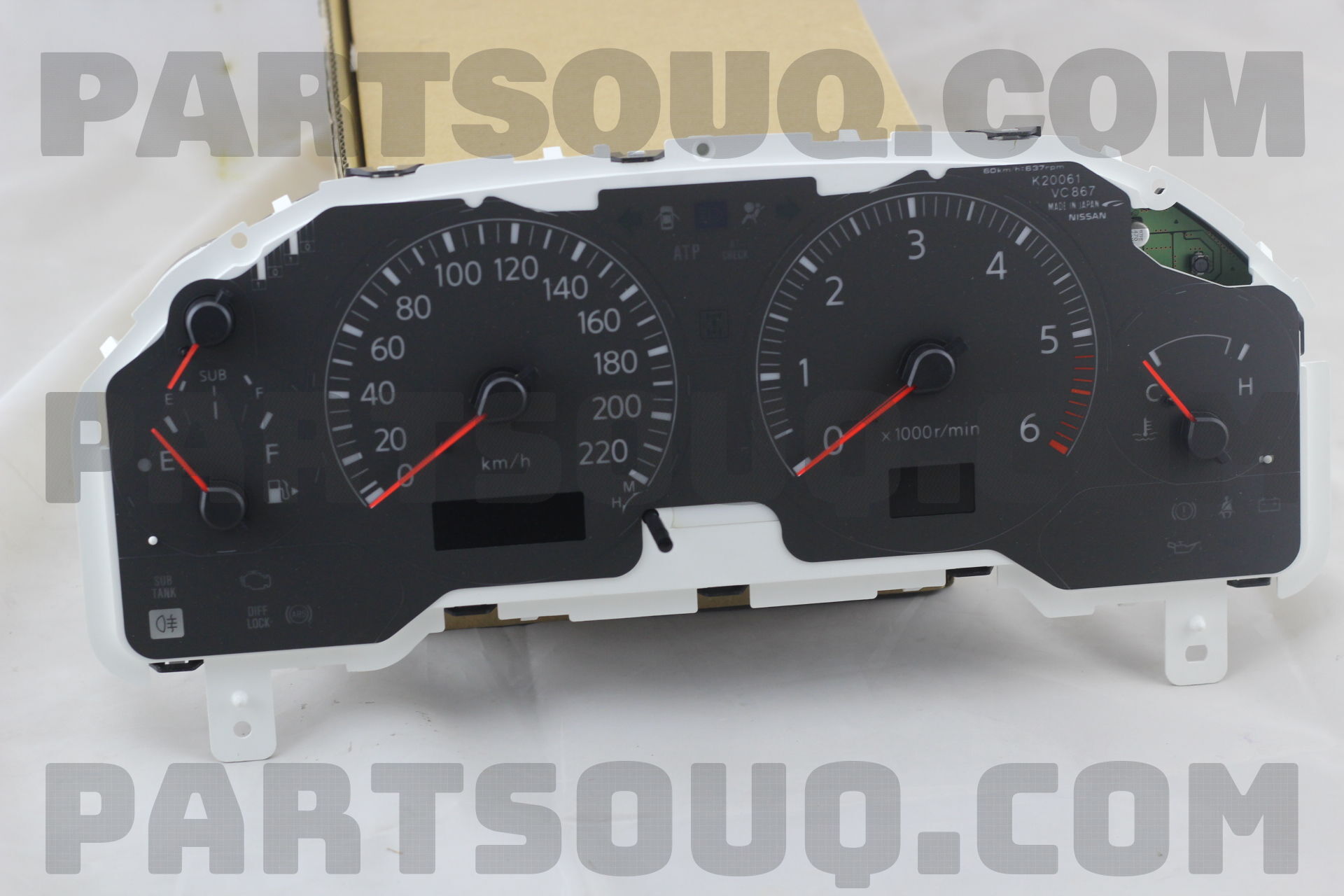 SPEEDOMETER ASSY-WITH ODO & FUEL METER 24820VD013 | Nissan Parts | PartSouq