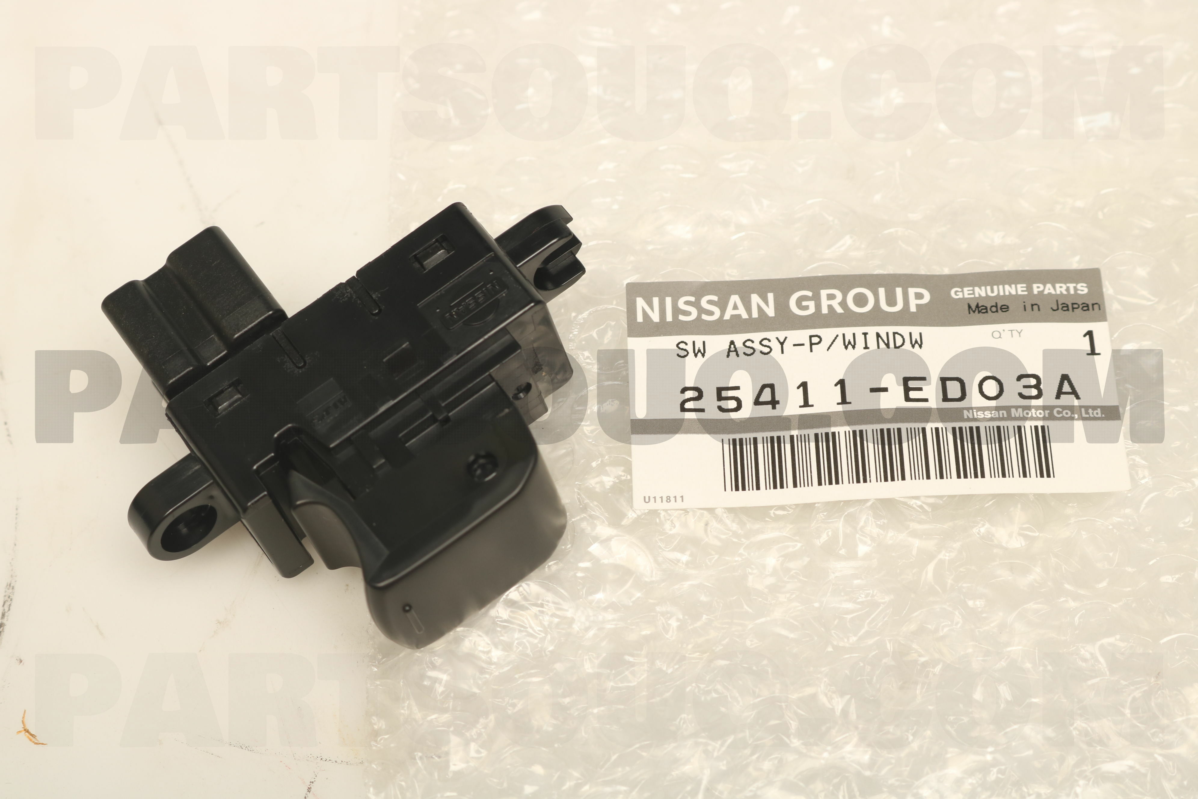 SWITCH ASSY-POWER WINDOW,ASSIST 25411ED03A | Nissan Parts