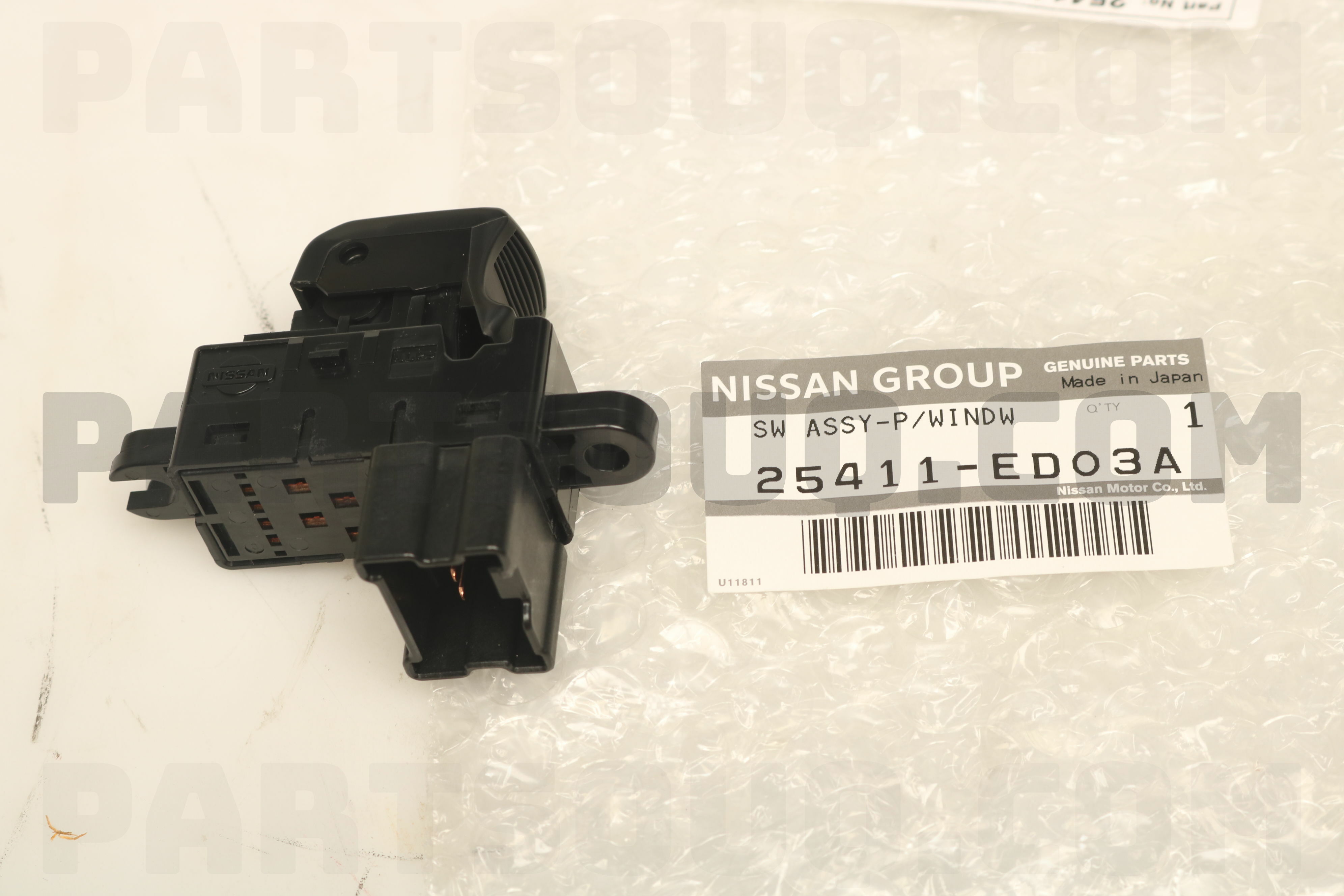 SWITCH ASSY-POWER WINDOW,ASSIST 25411ED03A | Nissan Parts