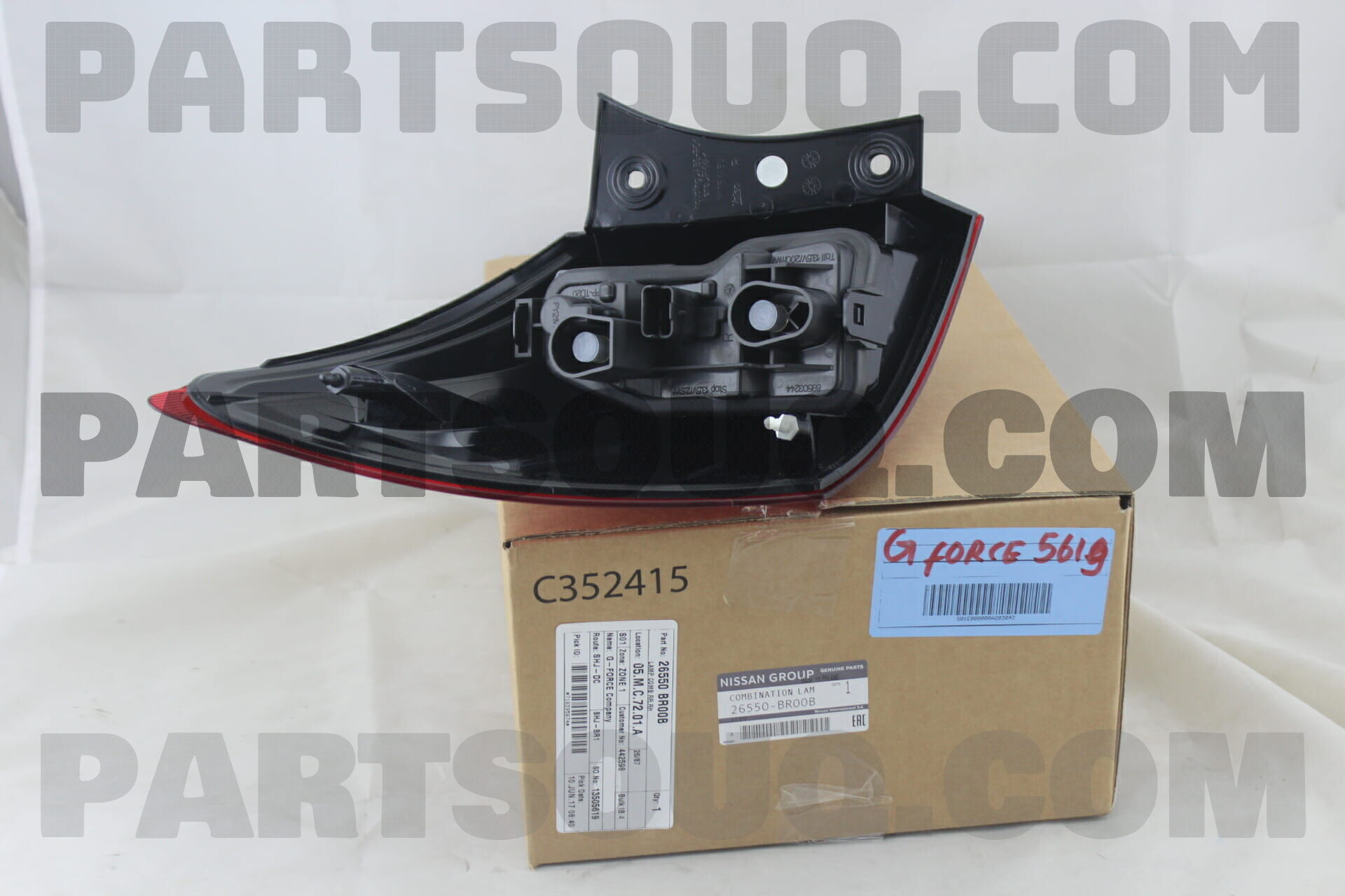 LAMP COMB RR,RH 26550BR00B | Nissan Parts | PartSouq
