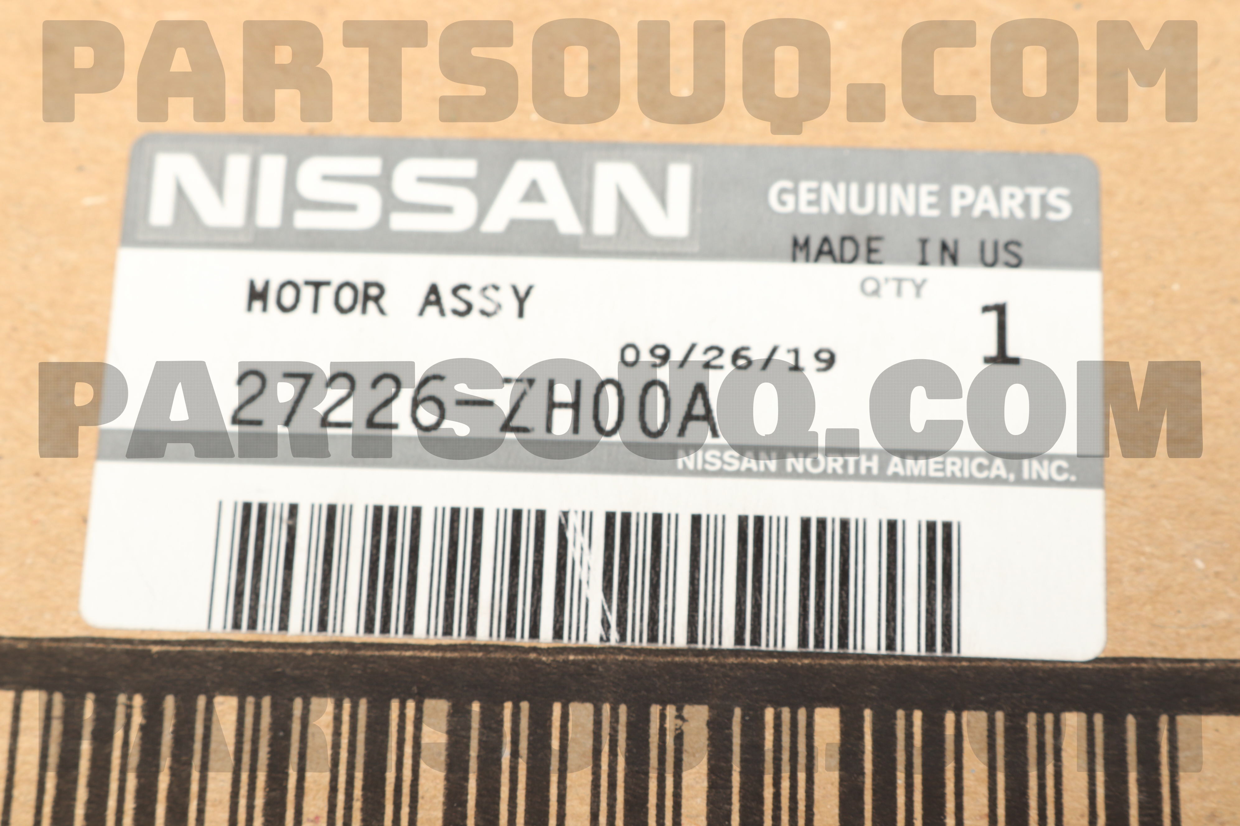 MOTOR & FAN ASSY-BLOWER 27226ZH00A | Nissan Parts | PartSouq