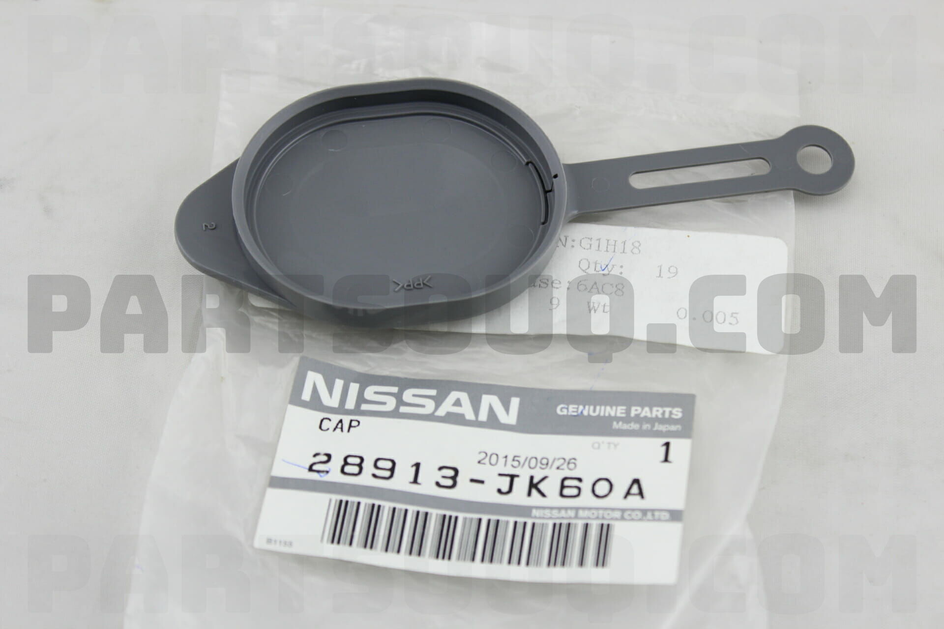 CAP-WINDSHIELD WASHER TANK 28913JK60A, Nissan Parts