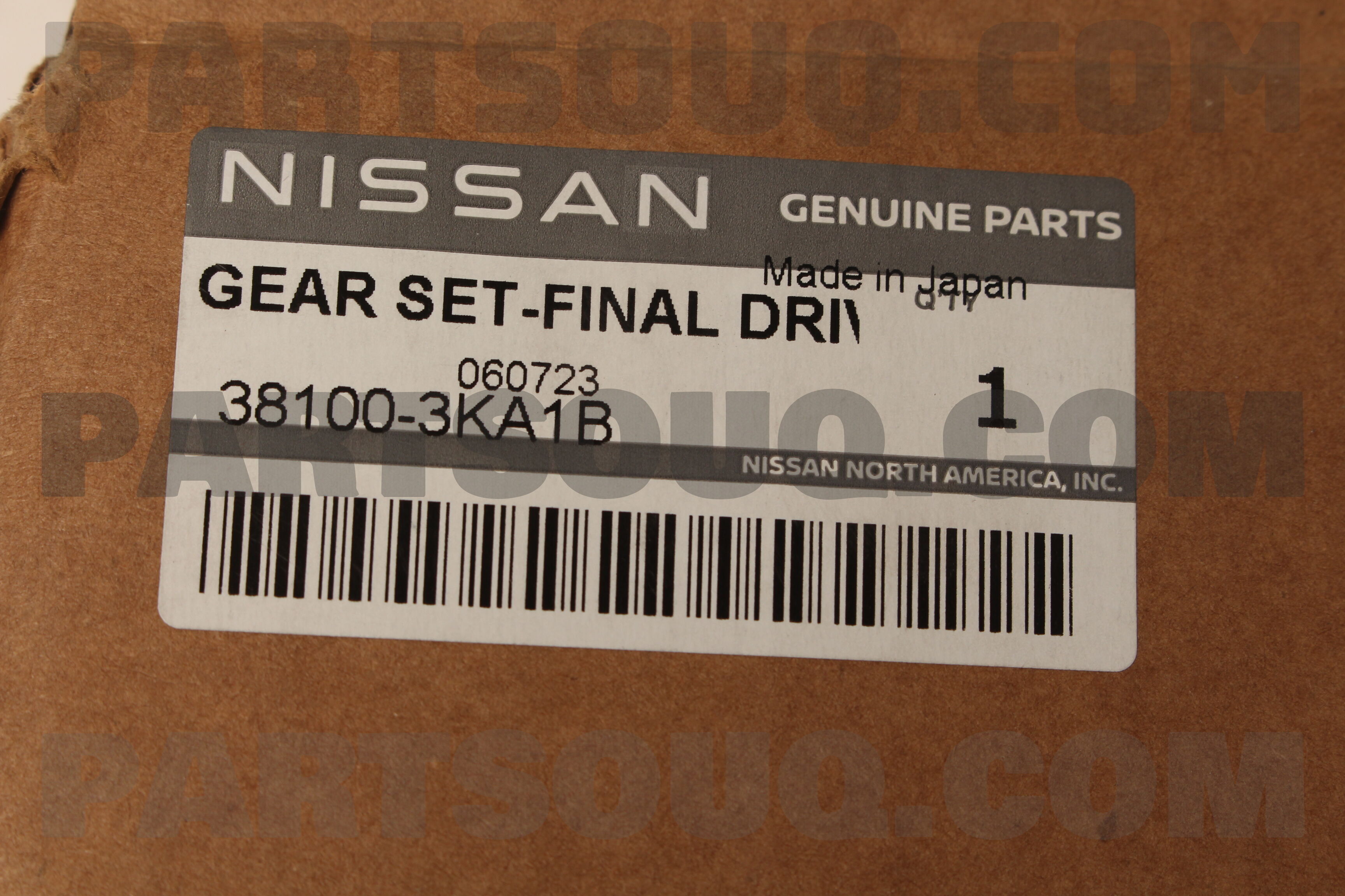 GEAR SET-HYPOID 381003KA1B | Nissan Parts | PartSouq
