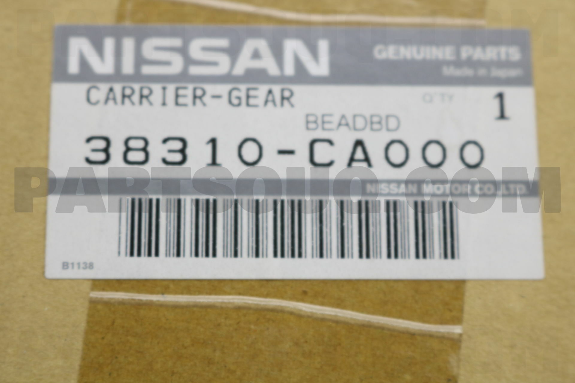 CARRIER COMPL-GEAR 38310CA000 | Nissan Parts | PartSouq