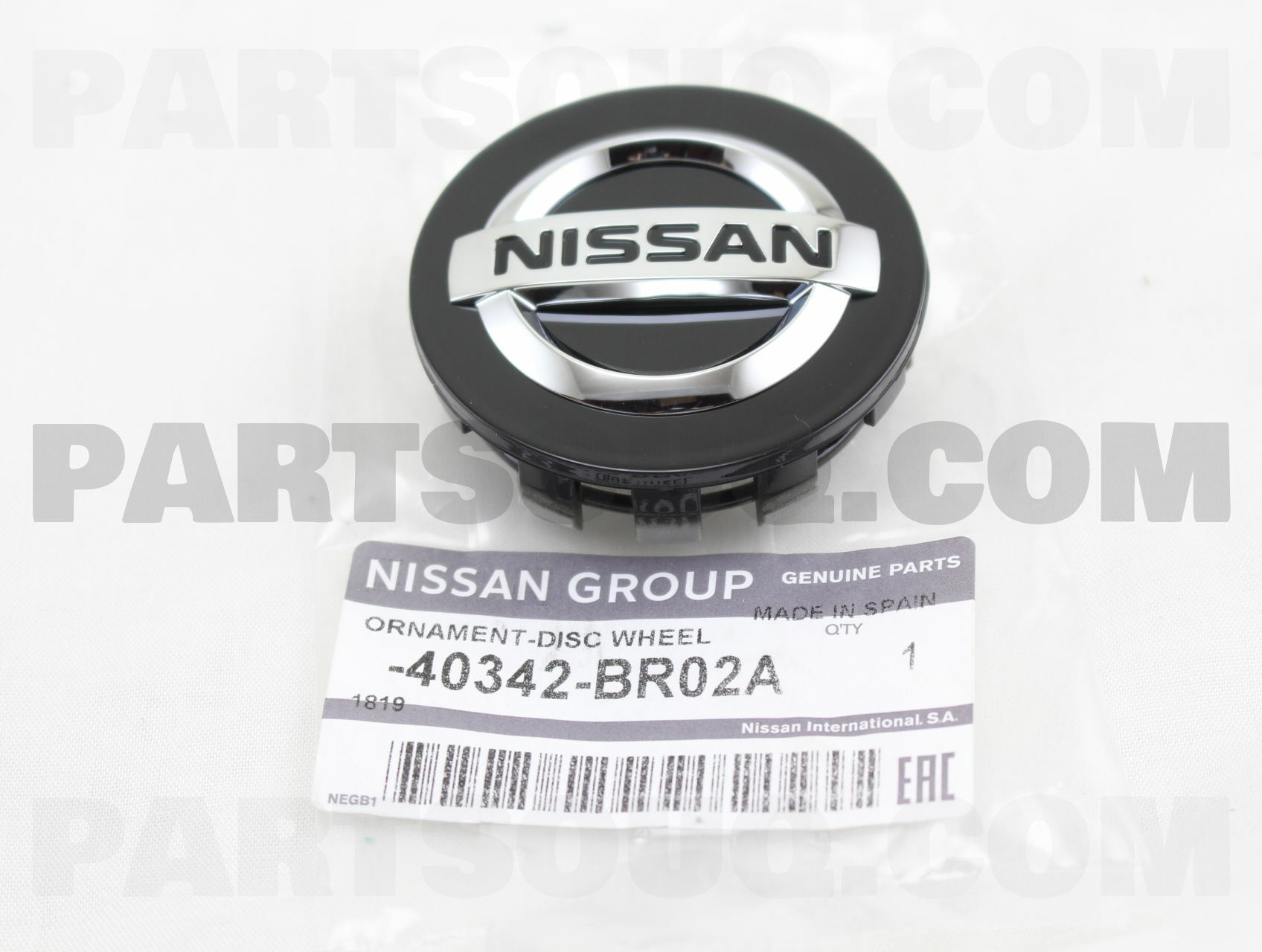 40342BR01A Genuine Nissan ORNAMENT-DISC WHEEL 40342-BR01A