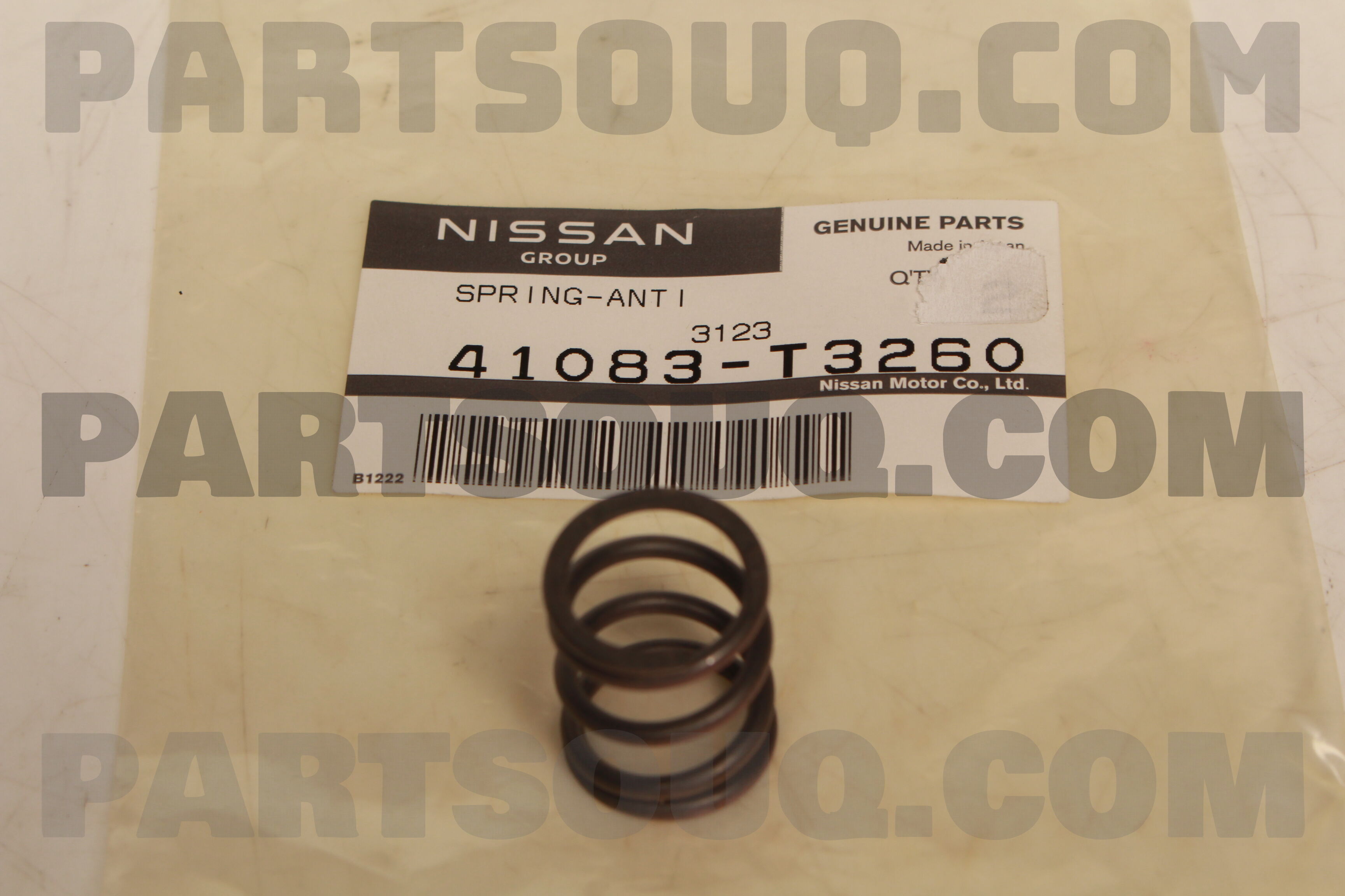 41083T3260 SPRING-ANTI SHOE RATTLE