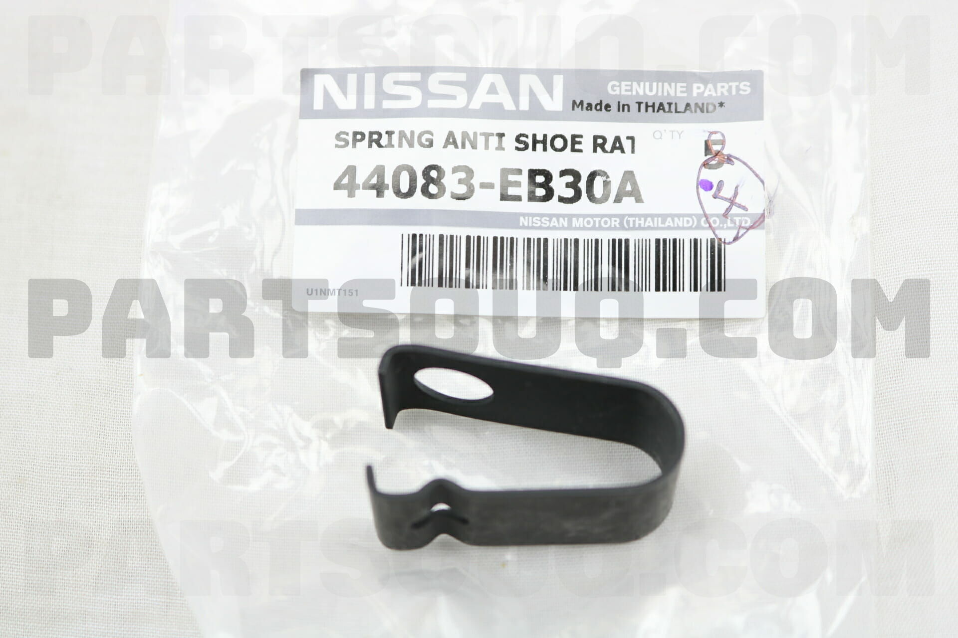44083EB30A Nissan SPRING-ANTI SHOE RATTLE