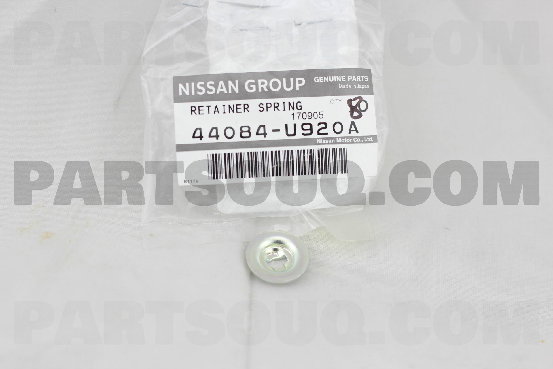 44084U920A Nissan RETAINER-SPRING,ANTI SHOE RATTLE