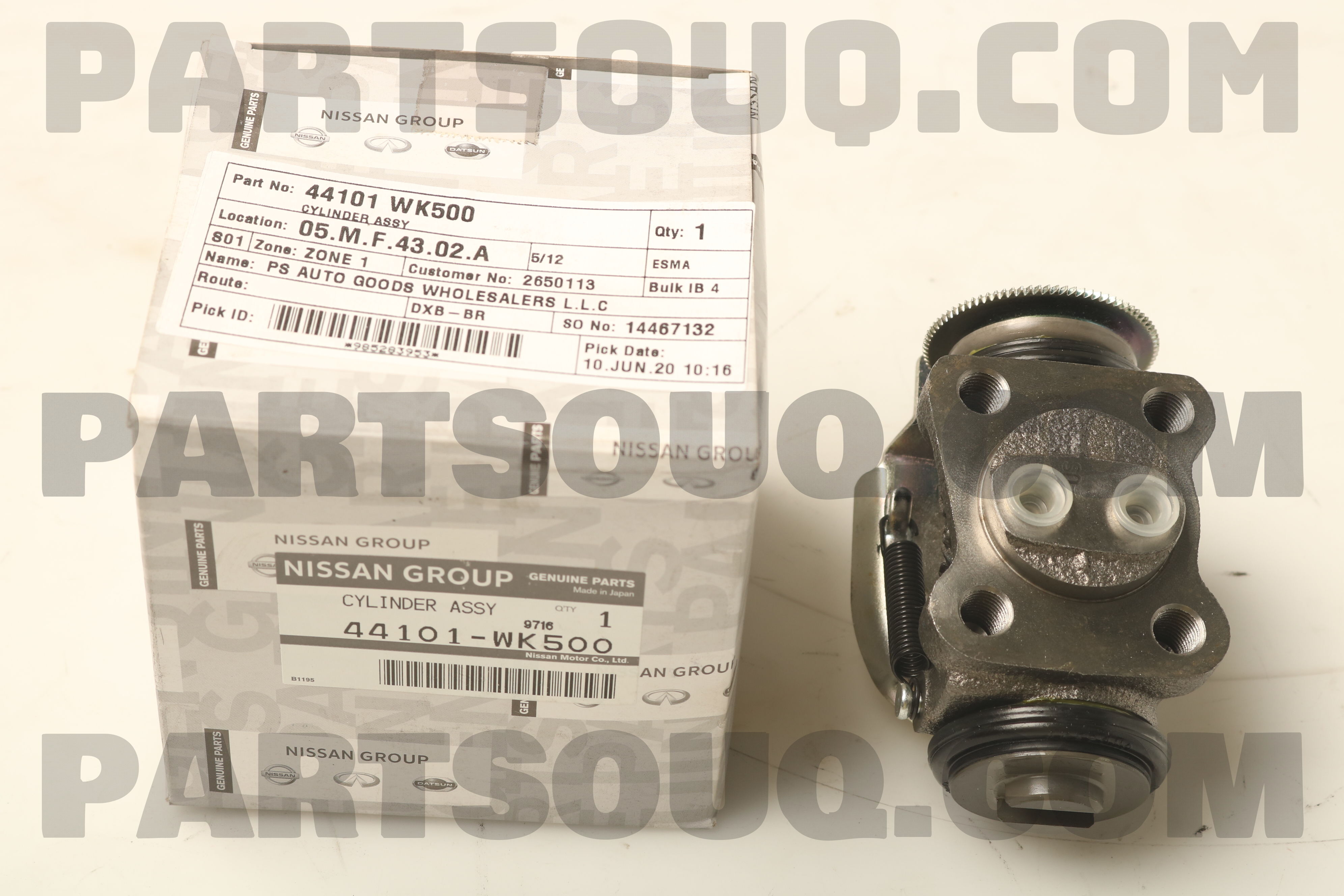 CYLINDER ASSY-REAR WHEEL,AFTER RH 44101WK500 | Nissan Parts | PartSouq