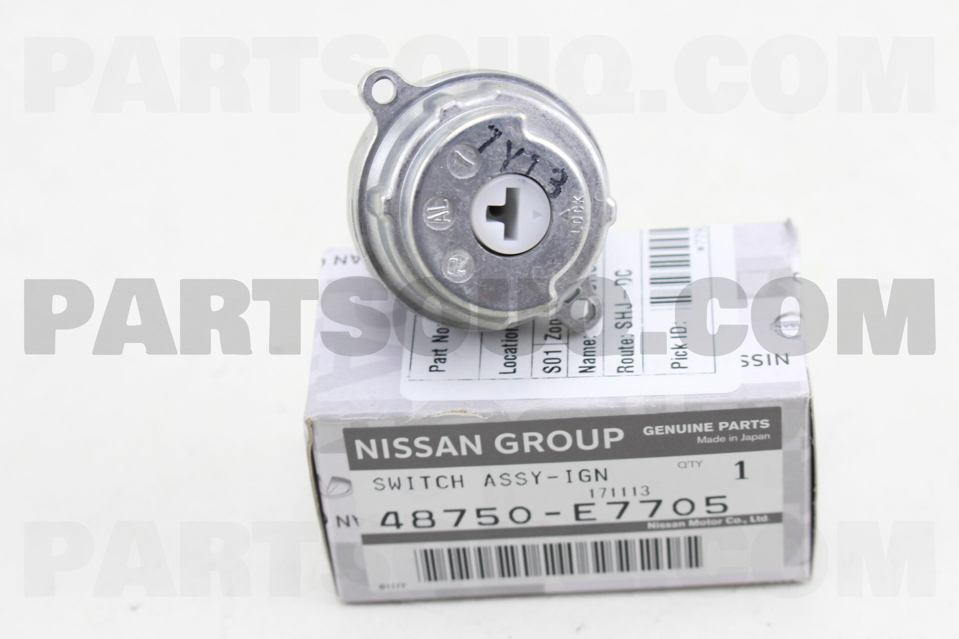 48750E7705 Nissan SWITCH ASSY-IGNITION