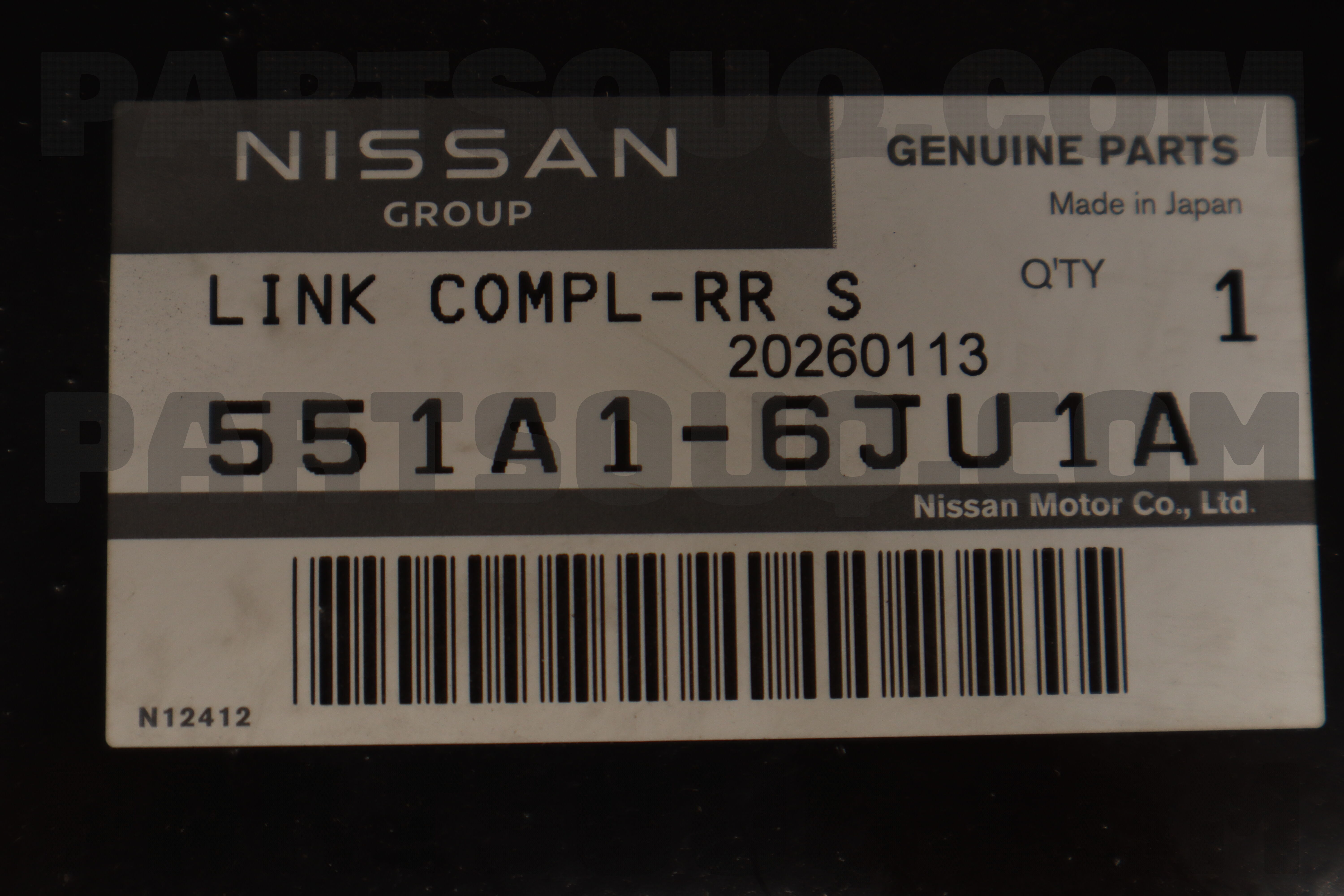 LINK COMPL-RR S 551A16JU1A | Nissan Parts | PartSouq