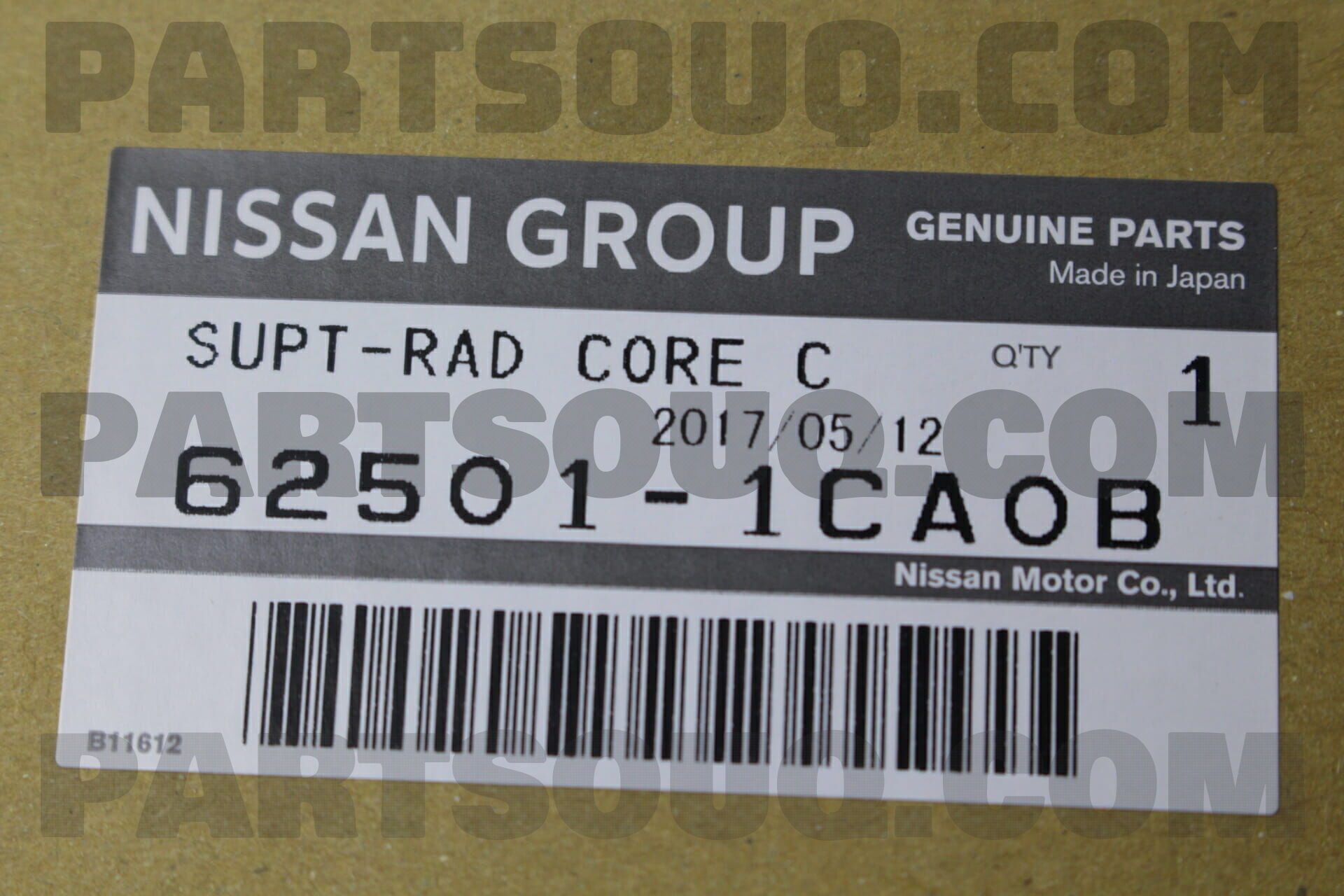 SUPPORT-RADIATOR CORE CENTER 625011CA0B | Nissan Parts | PartSouq