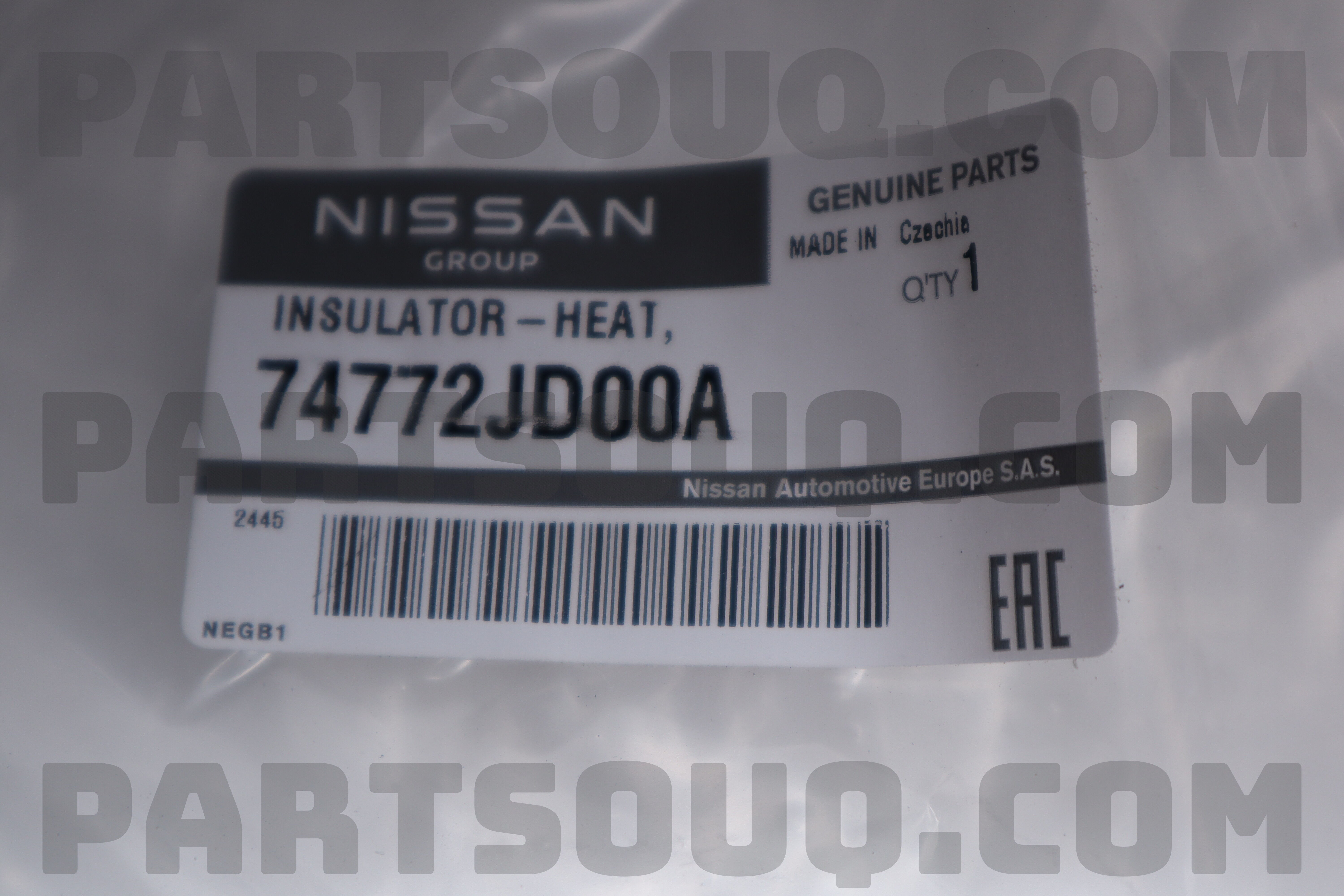 INSULATOR-HEAT,TRUNK FLOOR 74772JD00A | Nissan Parts | PartSouq