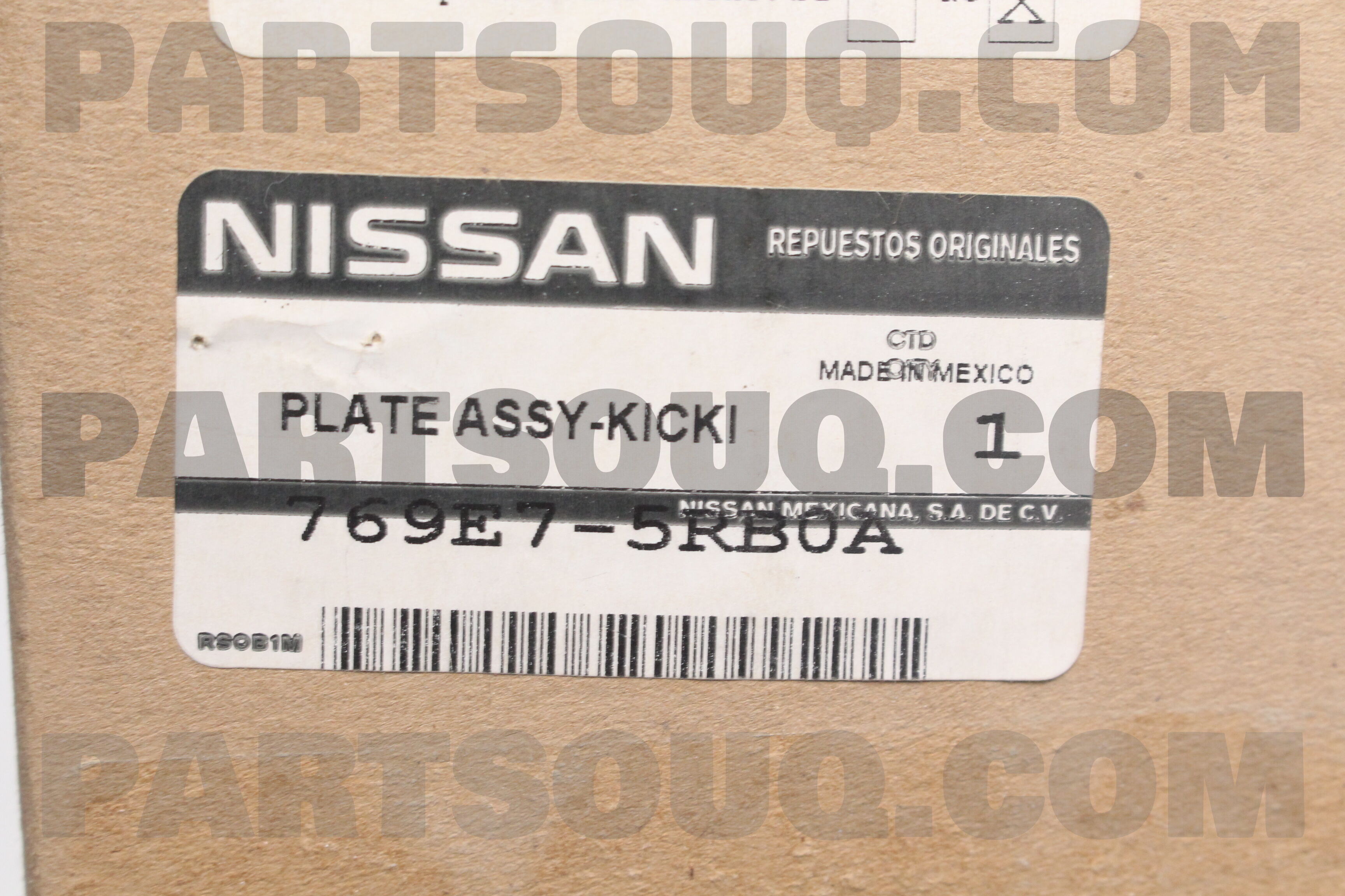 PLATE KICKING,FRONT LH 769E75RB0A | Nissan Parts | PartSouq