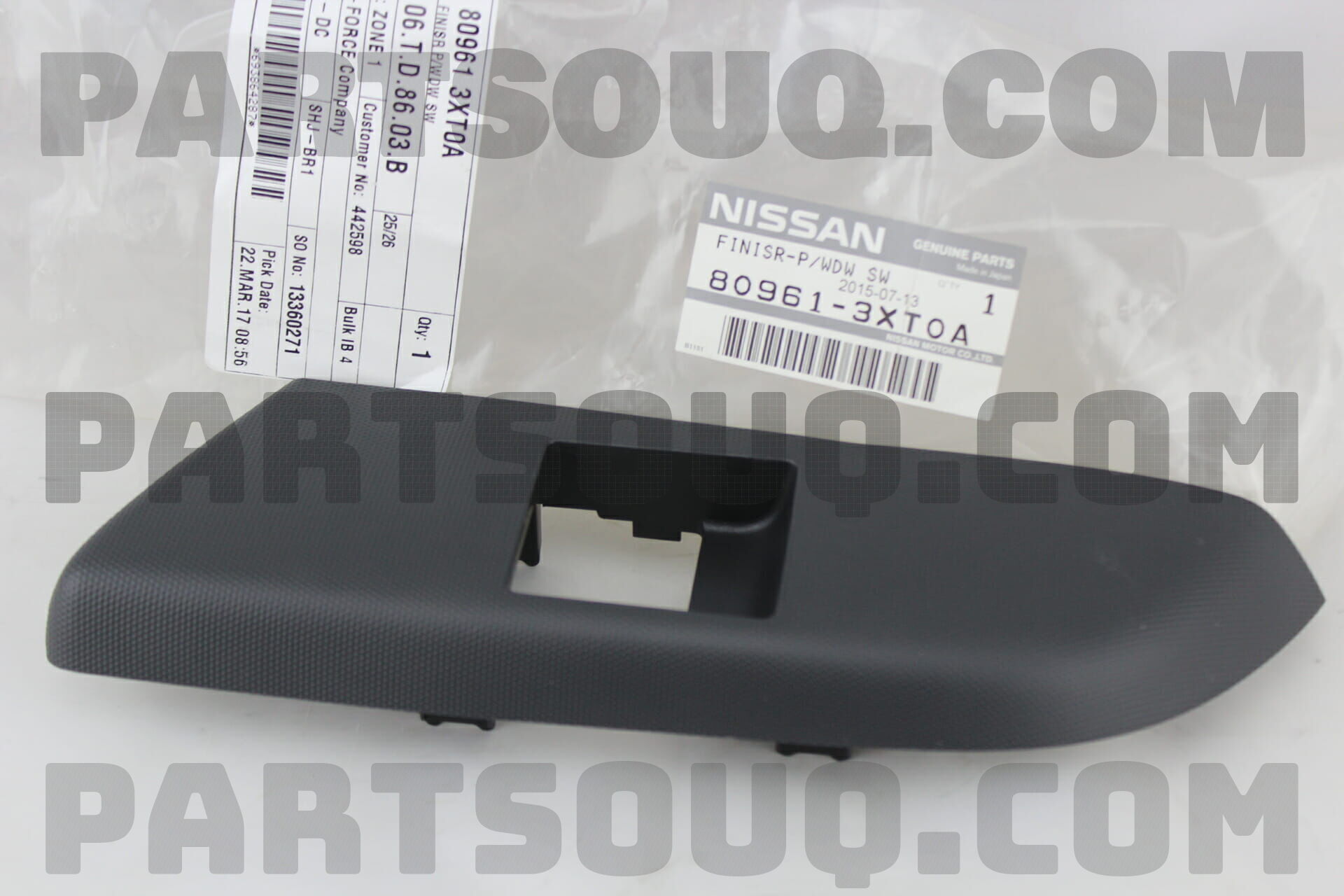 FINISR P/WDW SW 809613XT0A | Nissan Parts | PartSouq