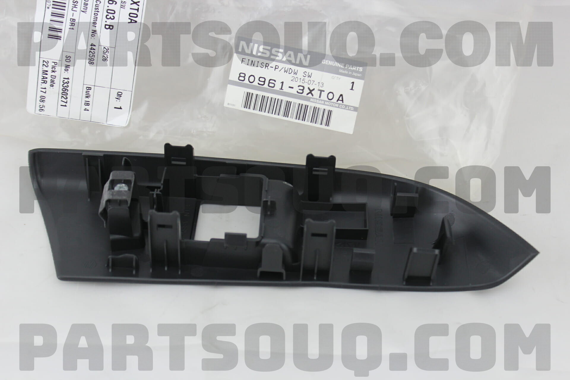 FINISR P/WDW SW 809613XT0A | Nissan Parts | PartSouq