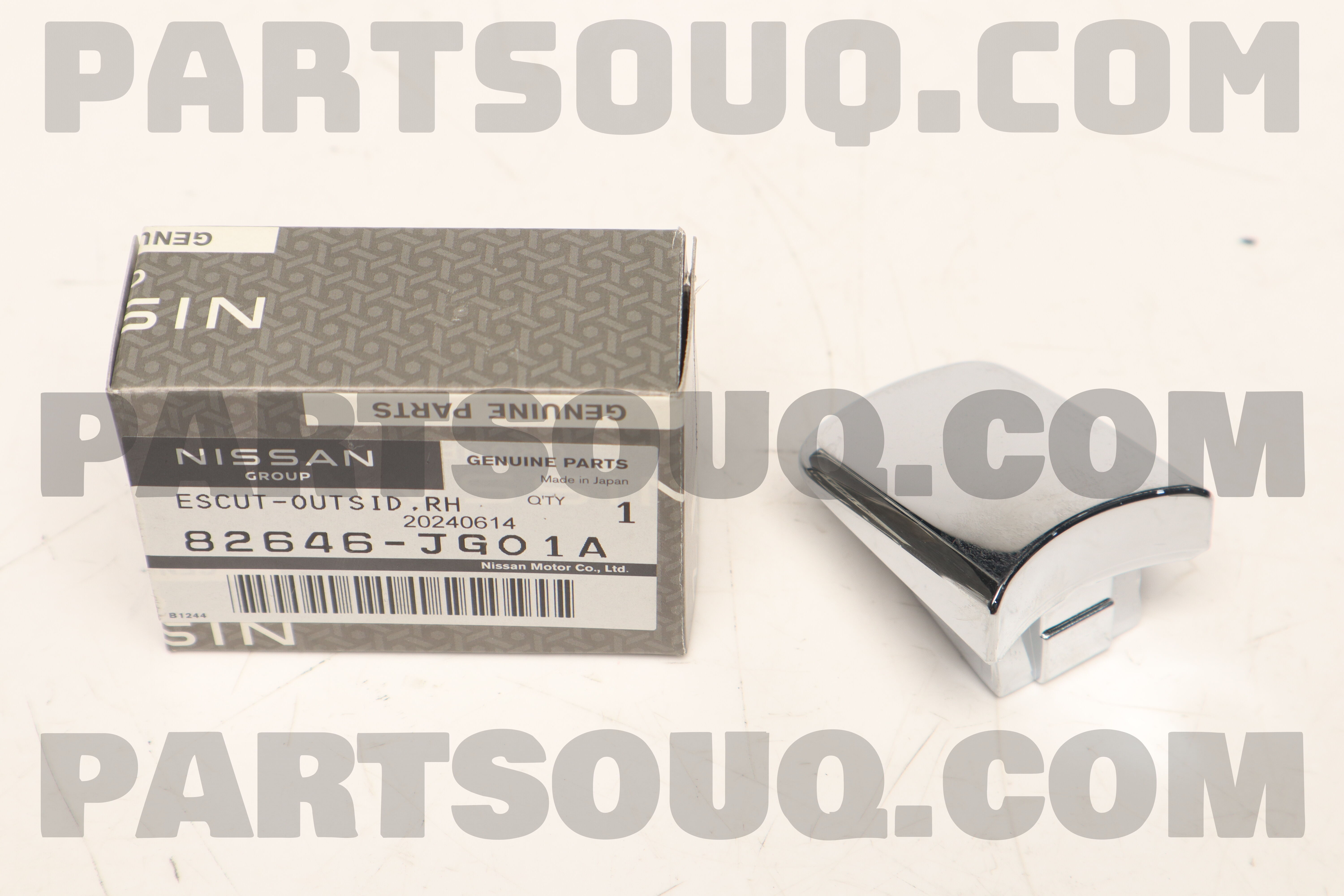 ESCUTCHEON-OUTSIDE HANDLE,REAR DOOR RH 82646JG01A | Nissan Parts