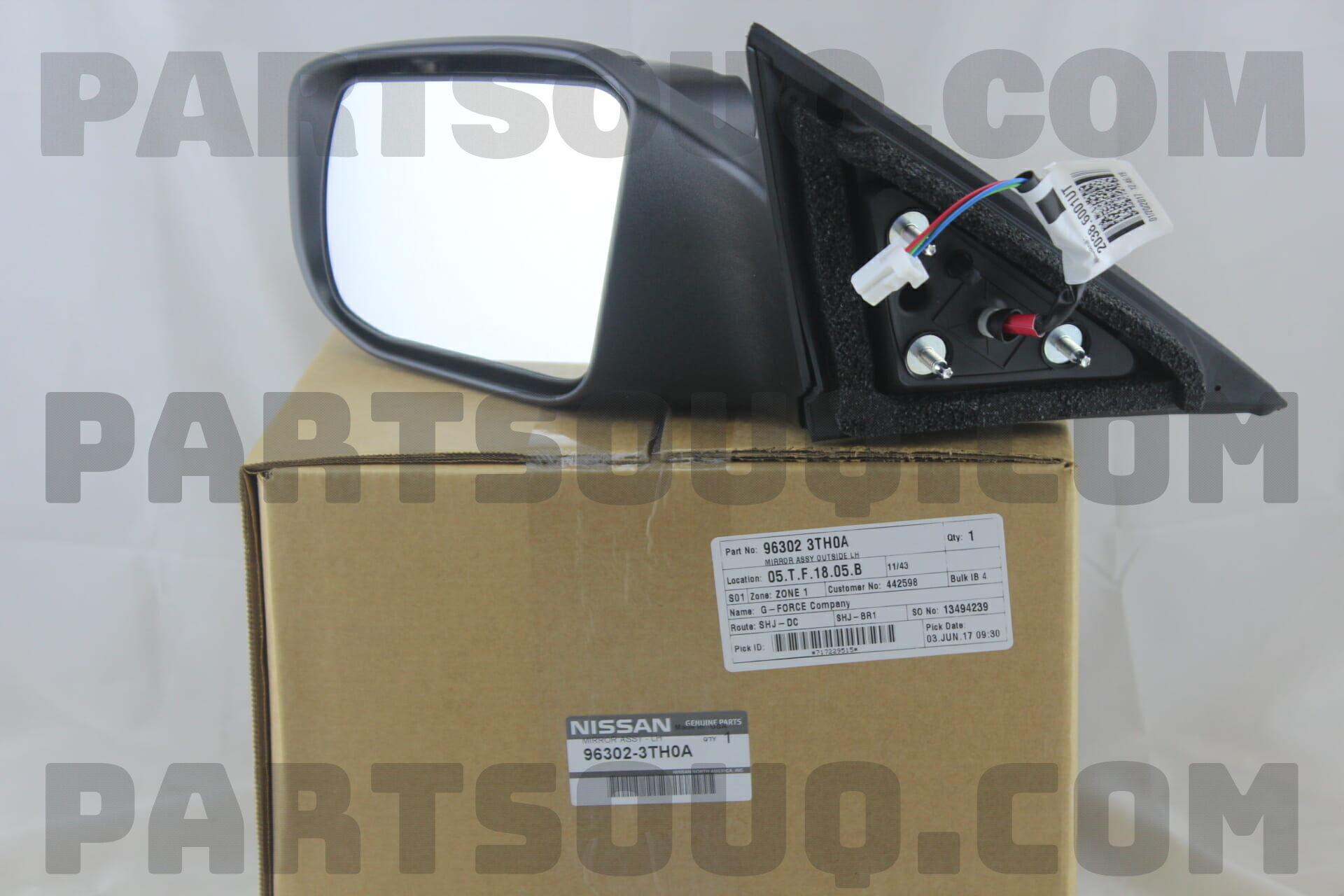 MIRROR ASSY OUTSIDE LH 963023TH0A | Nissan Parts | PartSouq