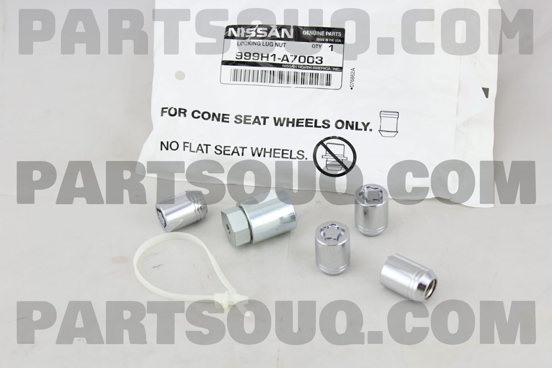 LOCKING LUG NUT CONICAL CHROME 999H1A7003 | Nissan Parts | PartSouq