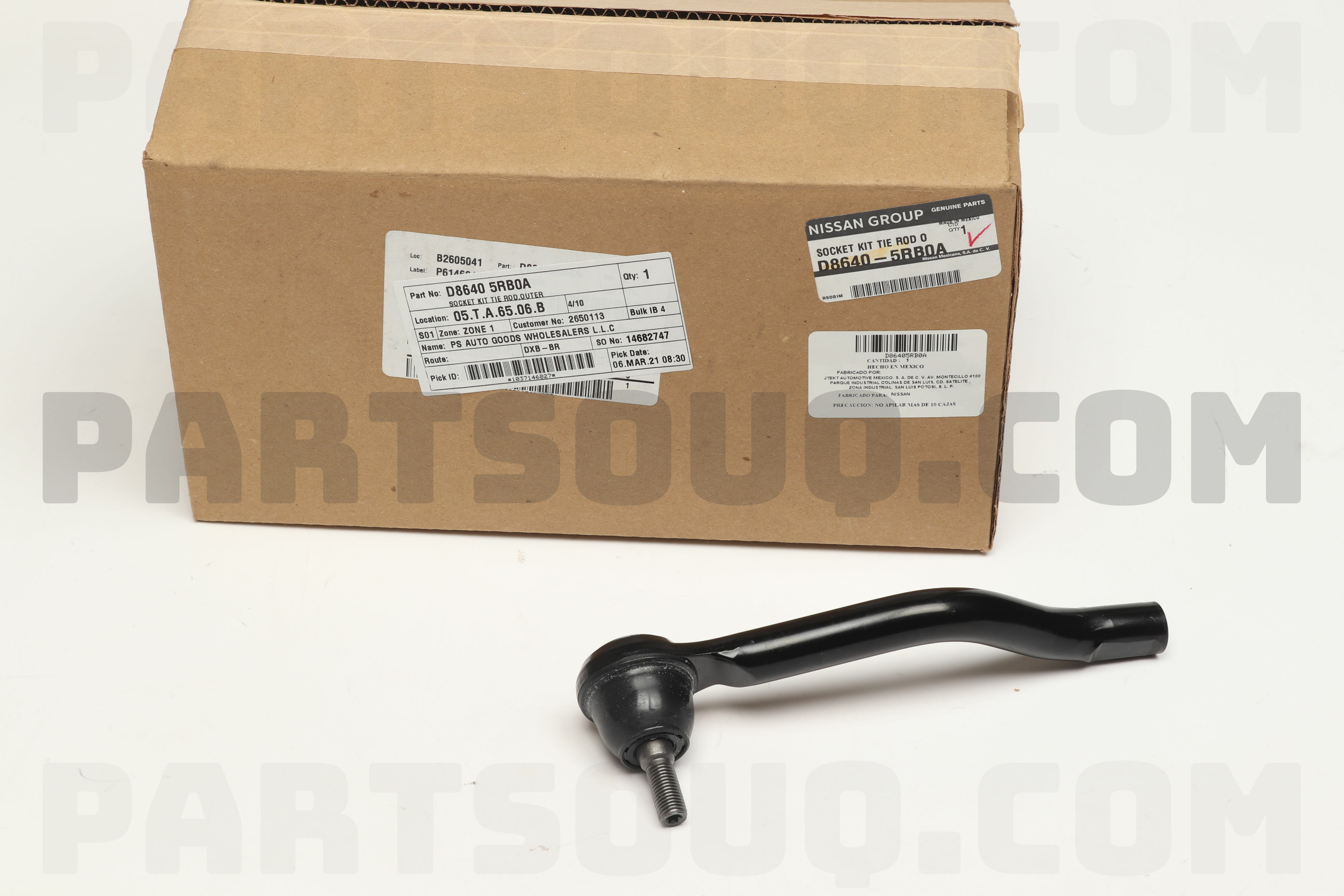 SOCKET KIT TIE ROD,OUTER D86405RB0A Nissan Parts PartSouq