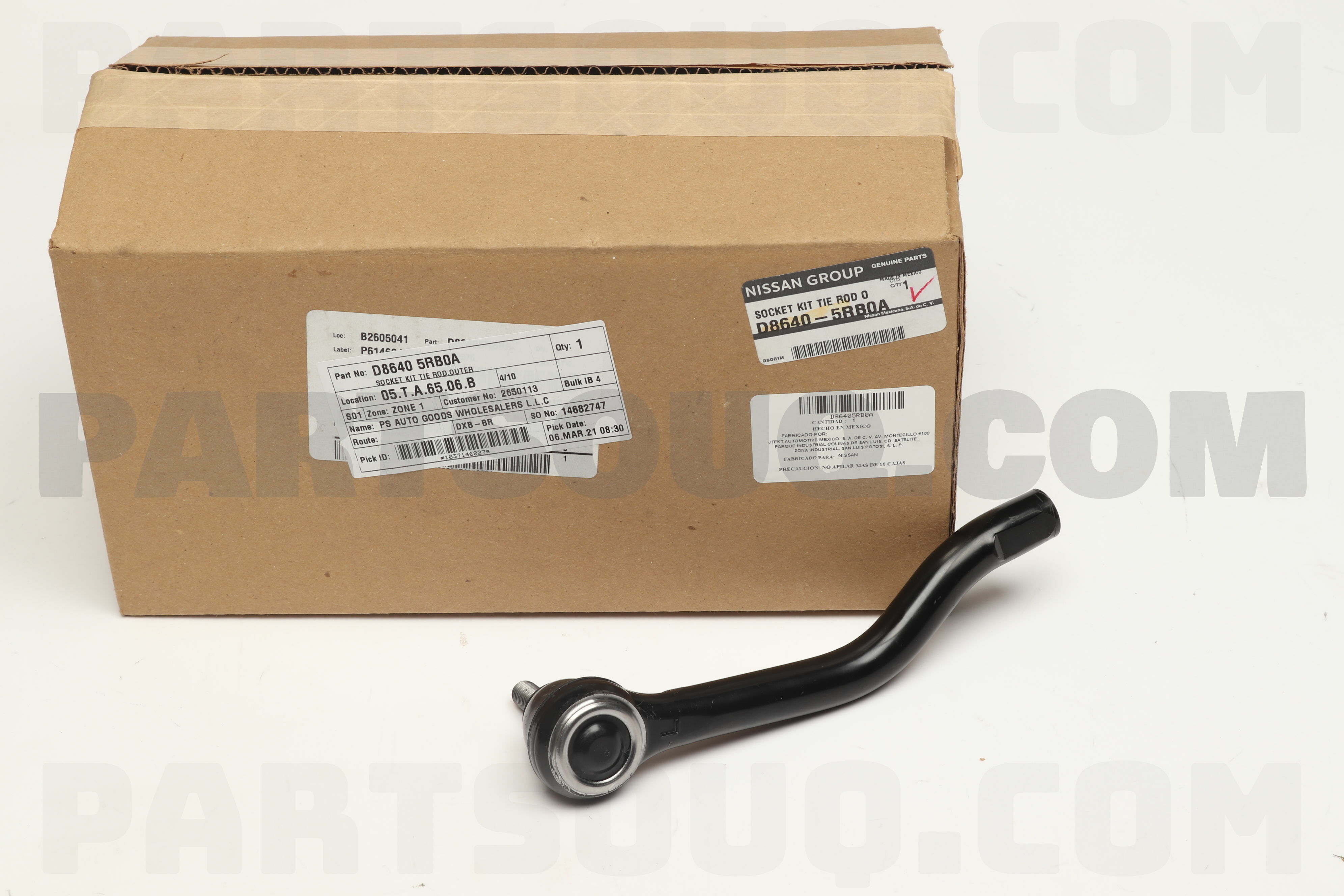 SOCKET KIT TIE ROD,OUTER D86405RB0A Nissan Parts PartSouq