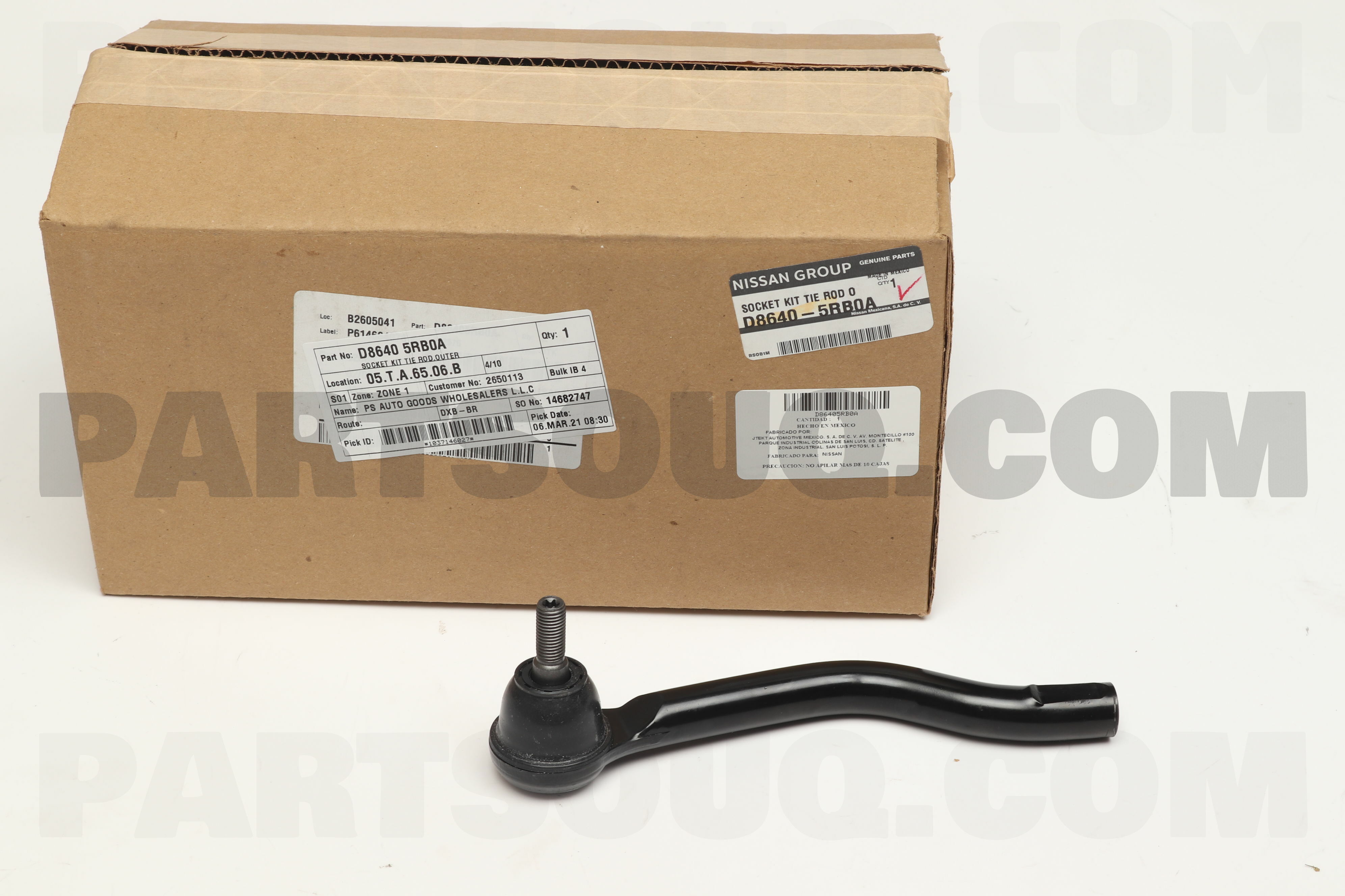 SOCKET KIT TIE ROD,OUTER D86405RB0A Nissan Parts PartSouq