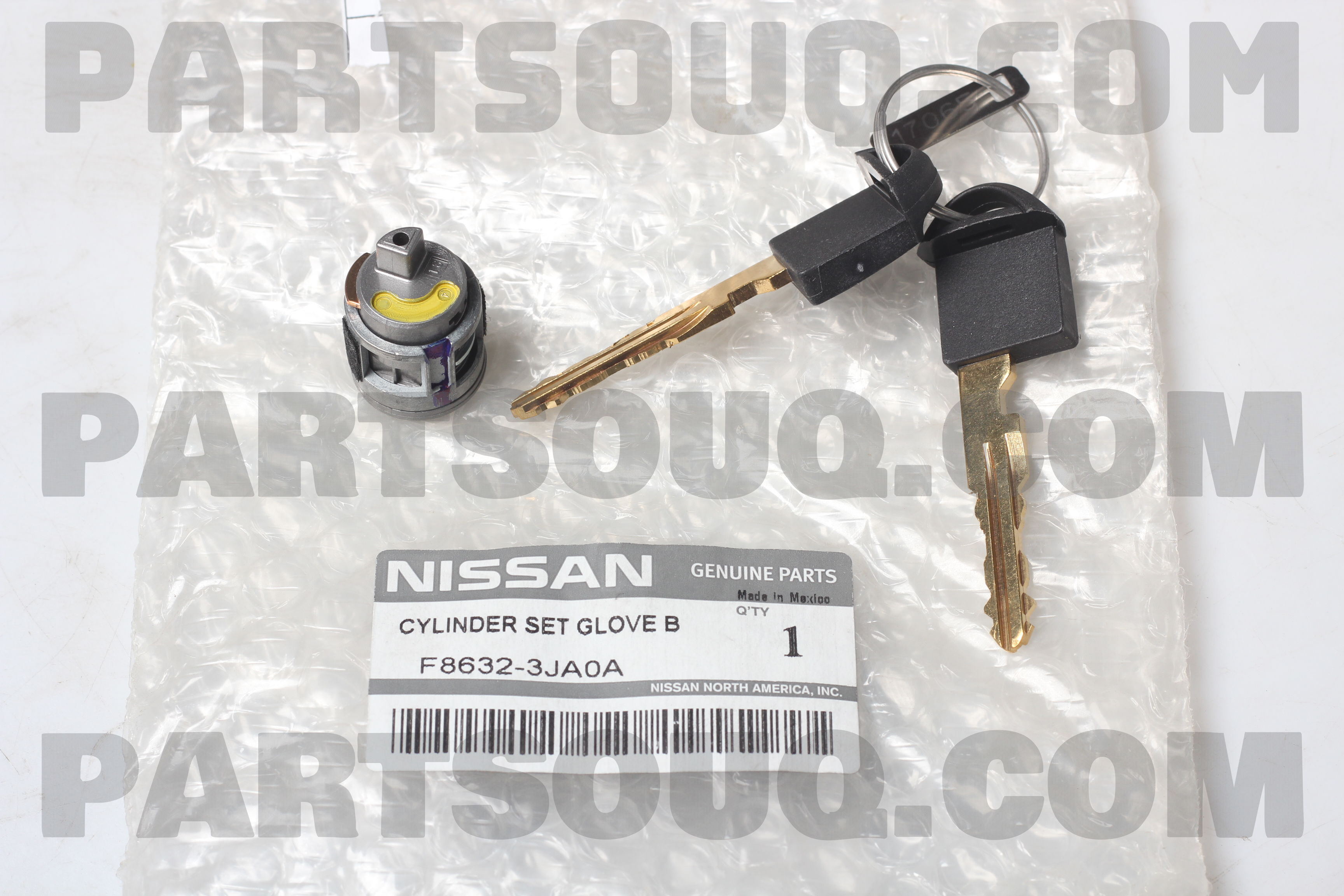 CYLINDER SET GLOVE BOX LID F86323JA0A | Nissan Parts | PartSouq