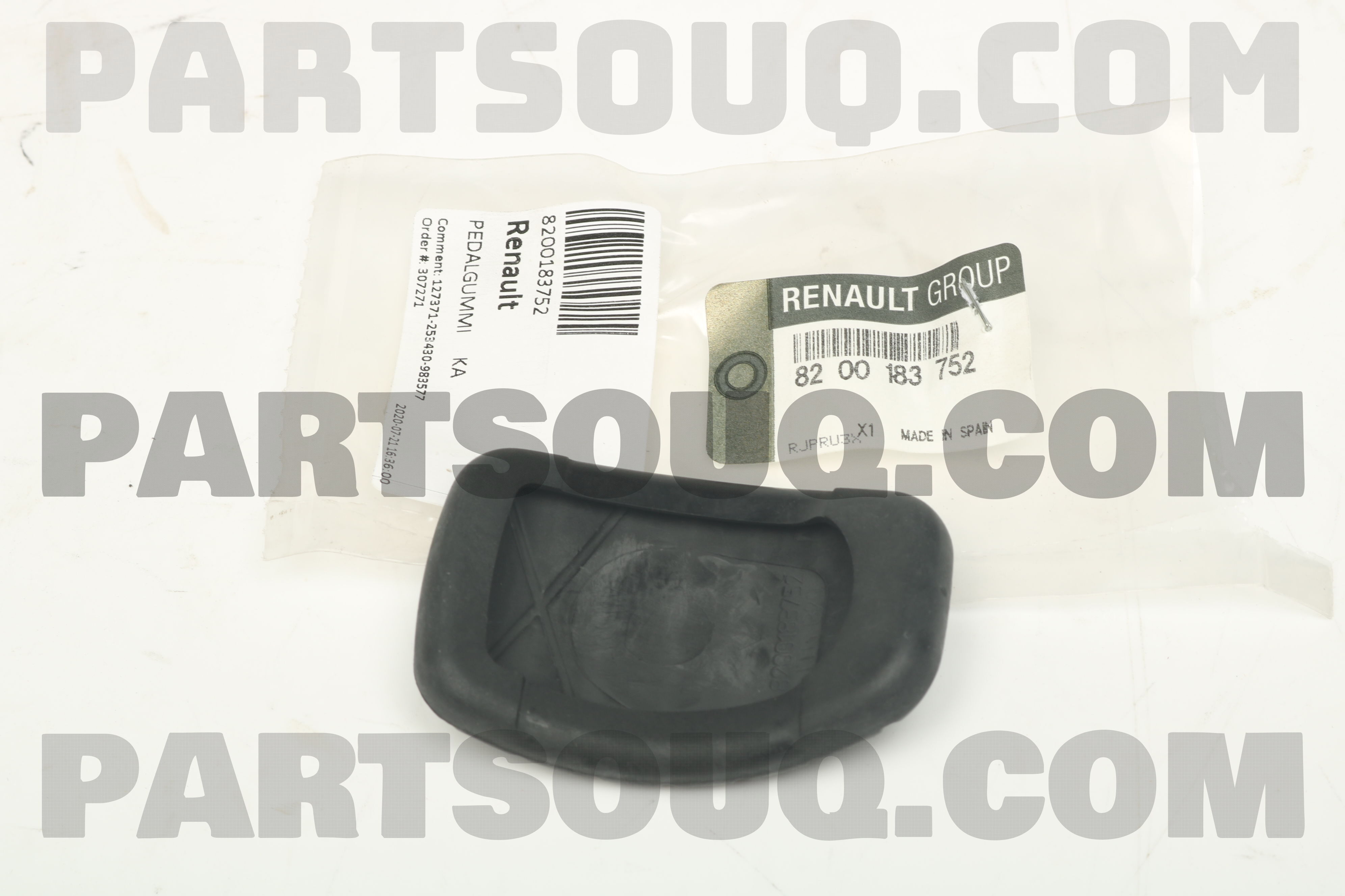 RapidPart Brake & Clutch Pedal Pads Set For Renault Megane, Laguna, Clio, Kangoo, Scenic (8200183752)