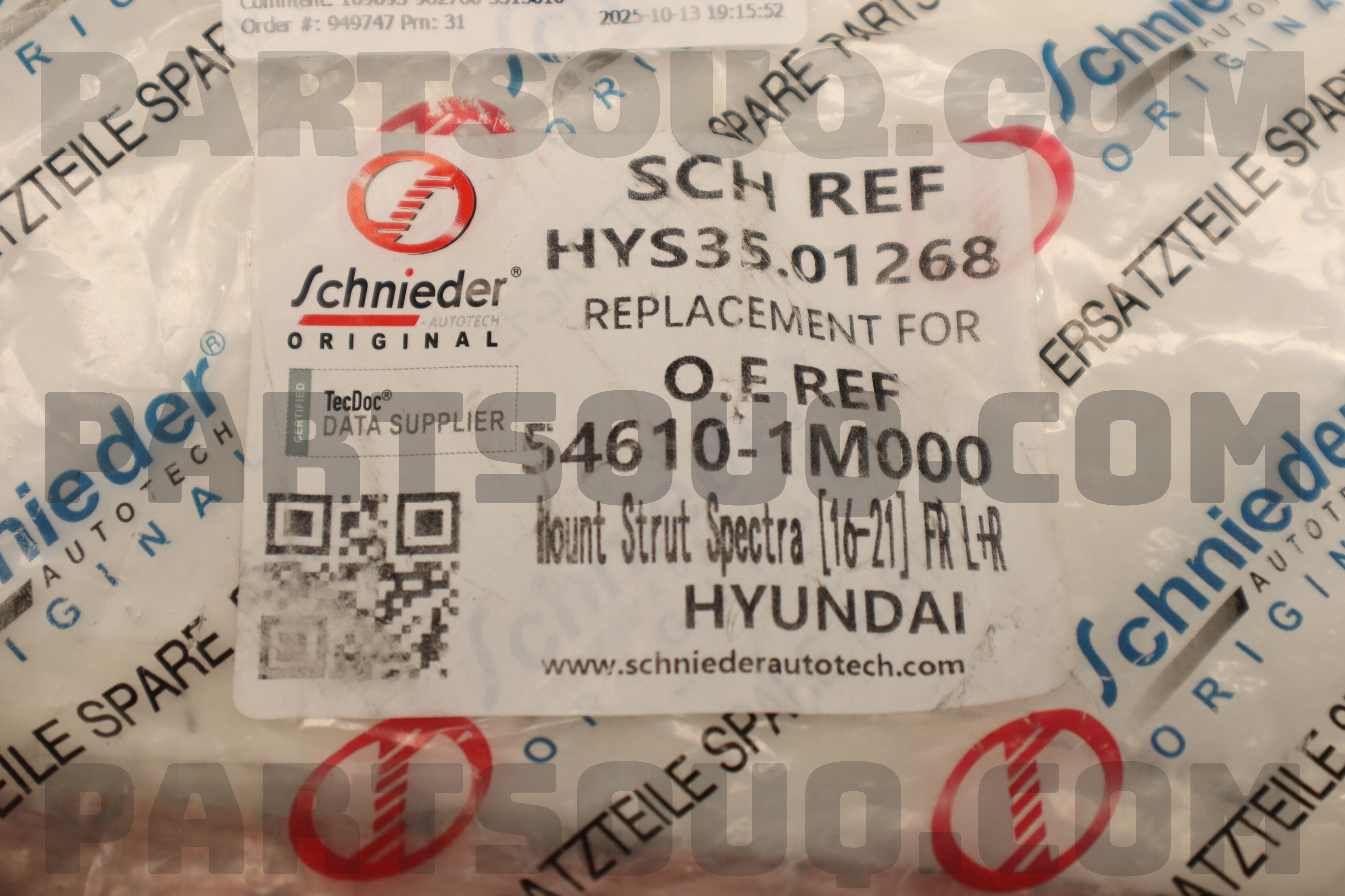 INSULATOR ASSY-STRUT 546101M000 | Hyundai / KIA Parts | PartSouq