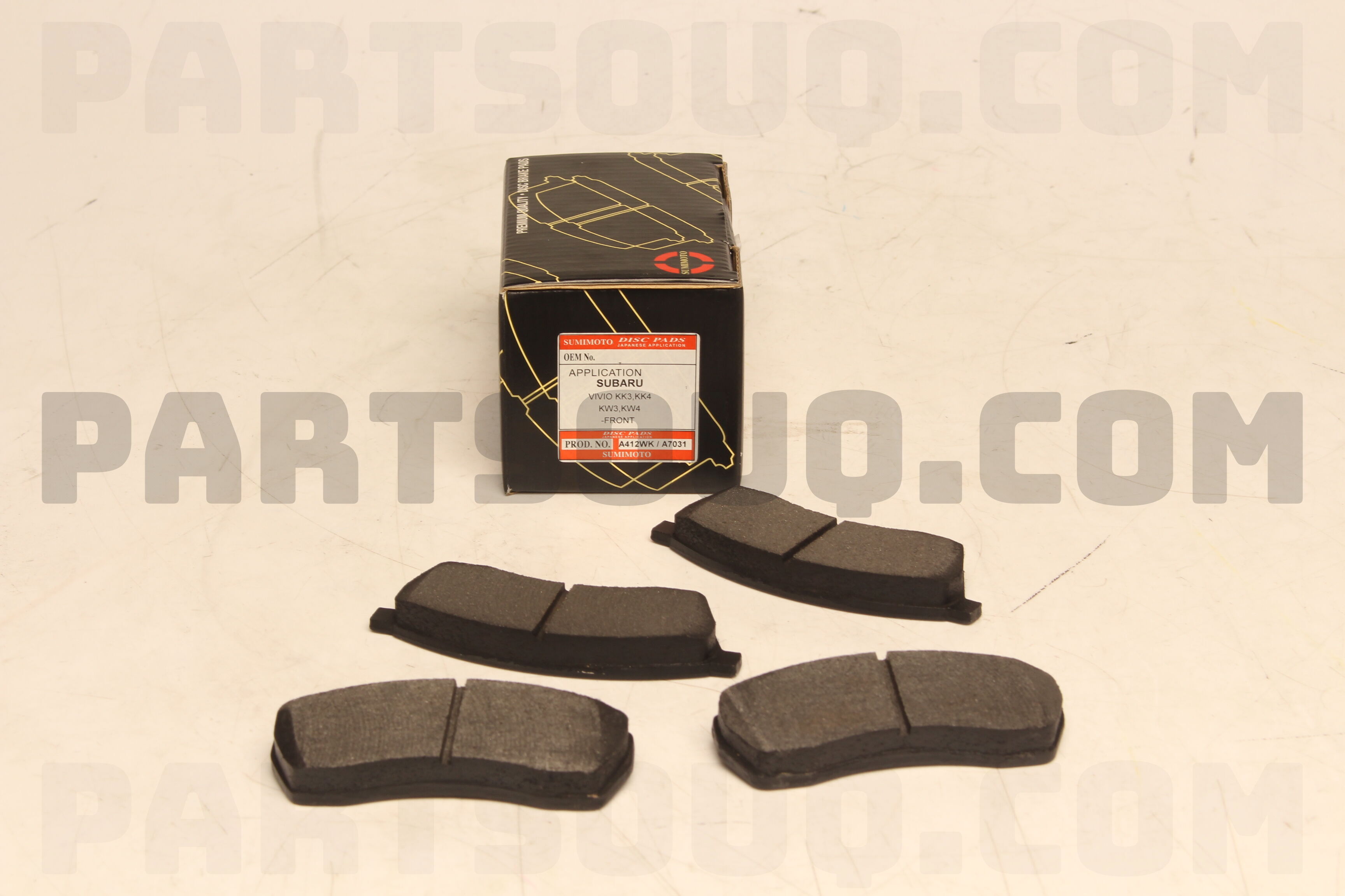 BRAKE PAD A412K SUMIMOTO Parts PartSouq