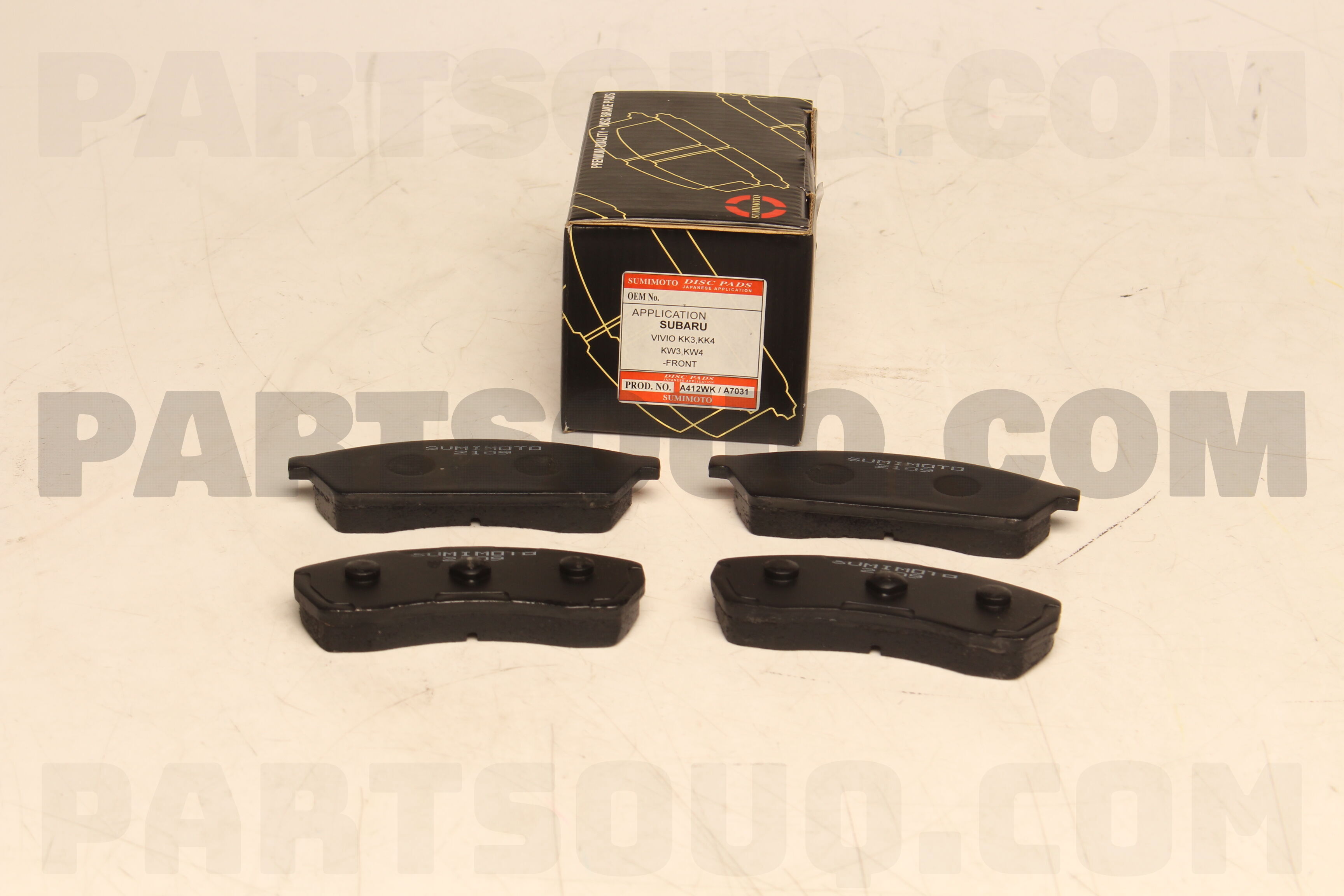 BRAKE PAD A412K SUMIMOTO Parts PartSouq
