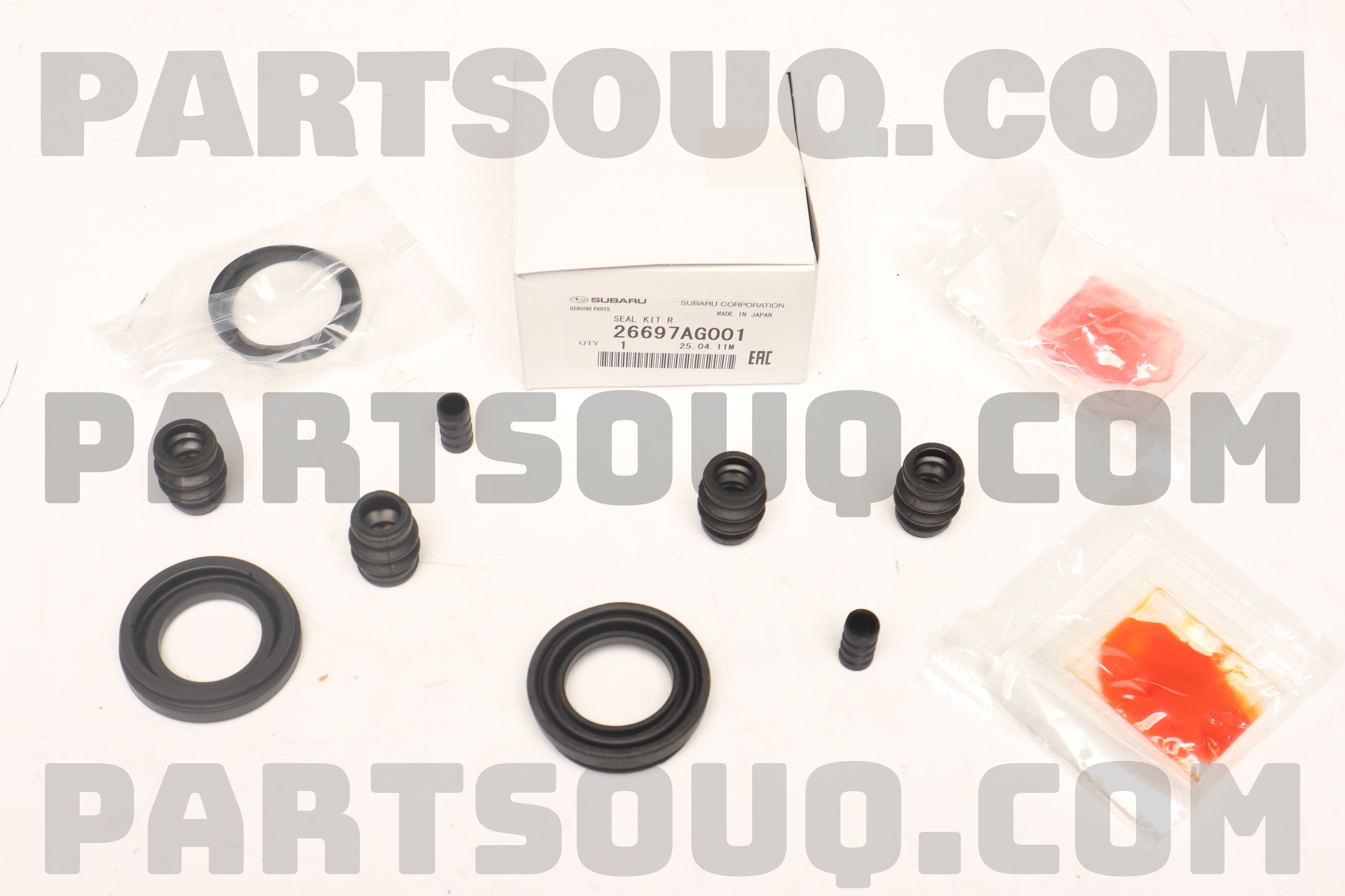 thumbnail image 2 of Genuine Subaru Rear Brake Caliper Repair Seal Kit - For Impreza WRX 2-Pot Calipers (1996-2007) 2 of 3