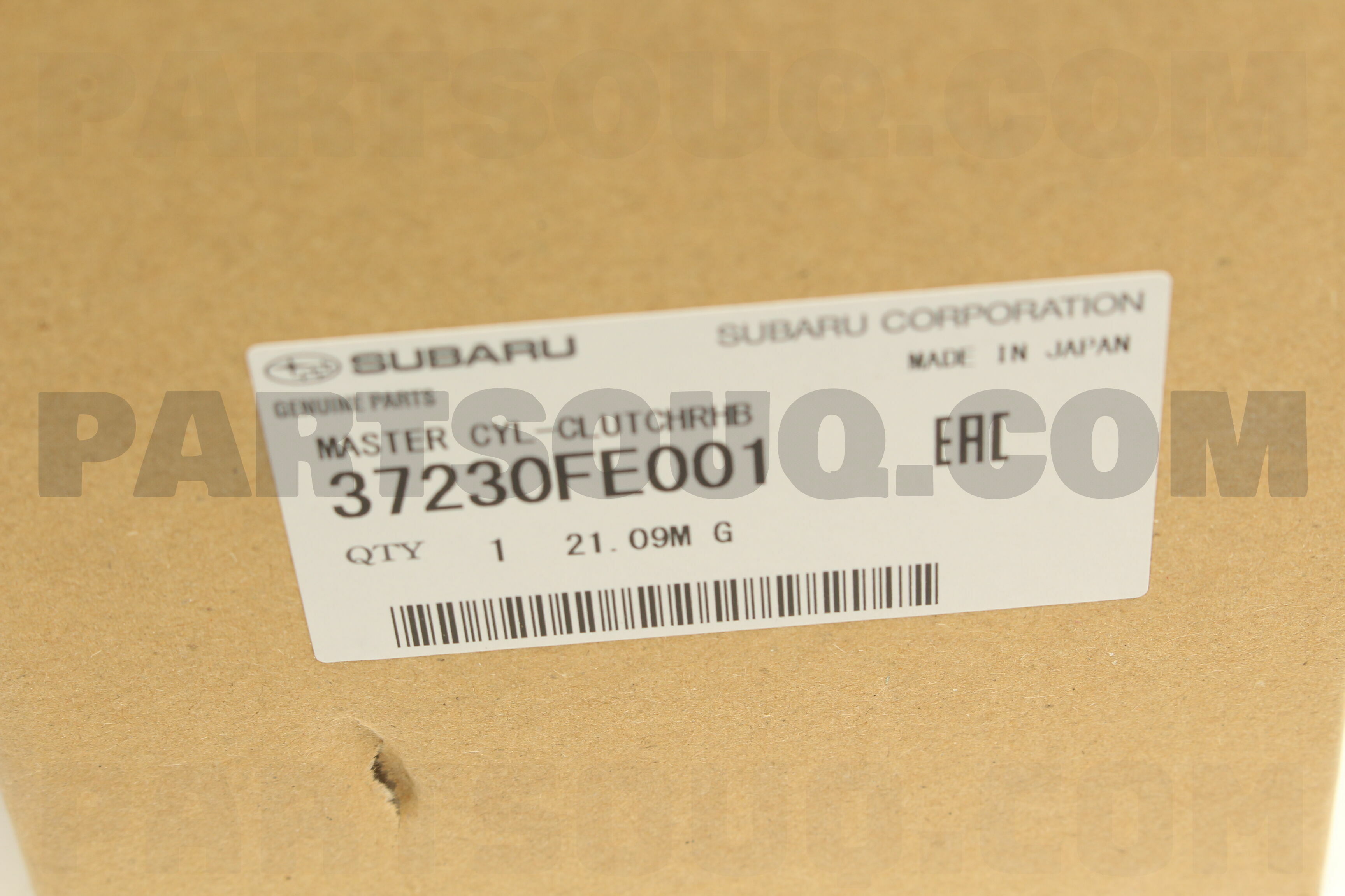 Buy Genuine Subaru 37230FE001 Cylinder, Clutch. Prices, fast